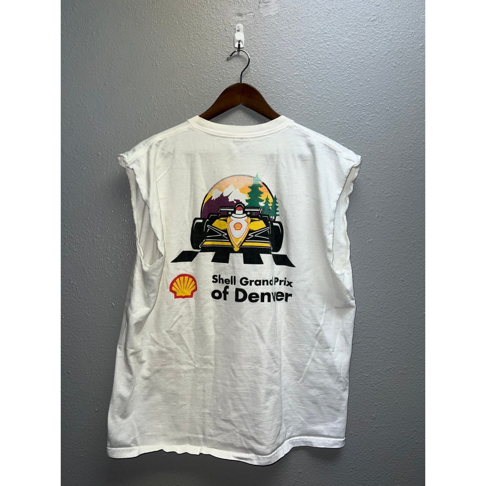 Fruit Of The Loom Vintage Shell Grand Prix Shirt Denver Waves Change Drag Race Size US XL / EU 56 / 4 - 1 Thumbnail