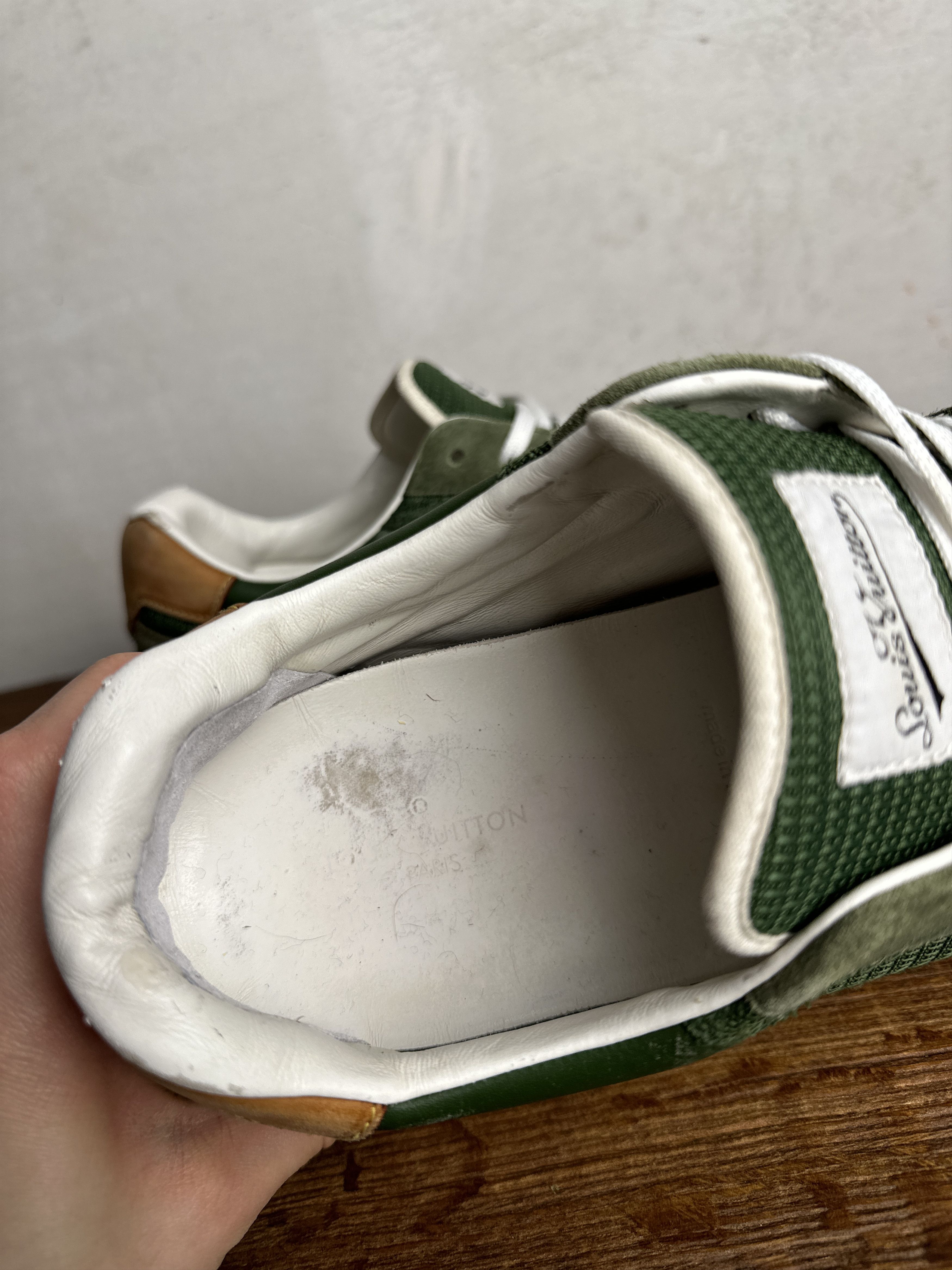 Louis Vuitton Louis Vuitton Green Sewed Abbesses Sneakers Size US 10 / EU 43 - 7 Thumbnail