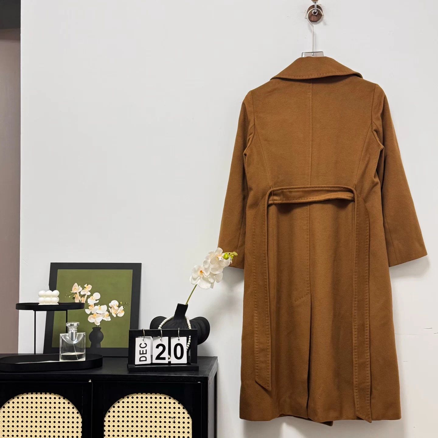 Max Mara Max Mara Khaki Wool Coat - Size 40 - 99% New Size M / US 6-8 / IT 42-44 - 3 Thumbnail