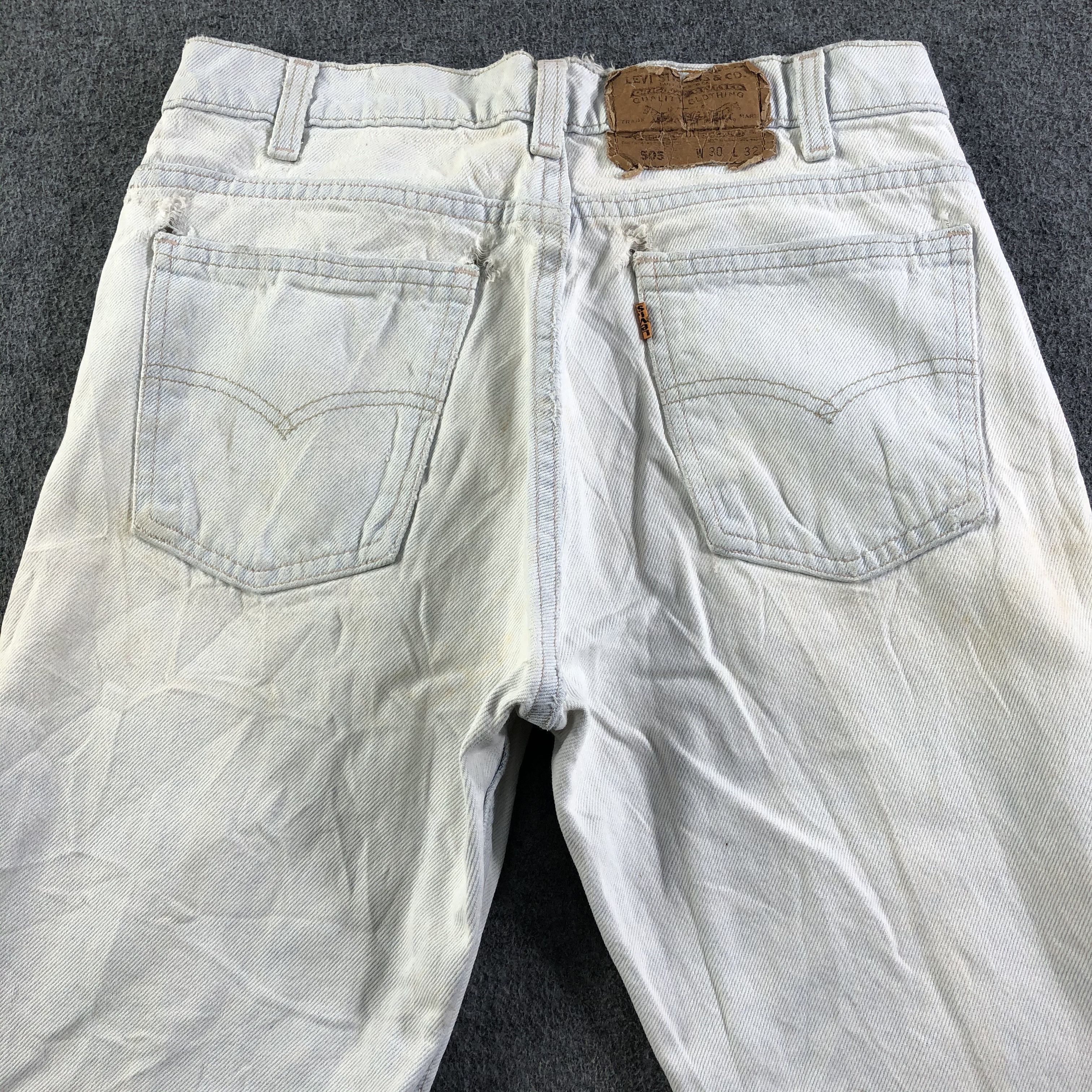Levi's Vintage 80s Light Wash Levis 505 Jeans-J3235 Size US 29 - 4 Thumbnail