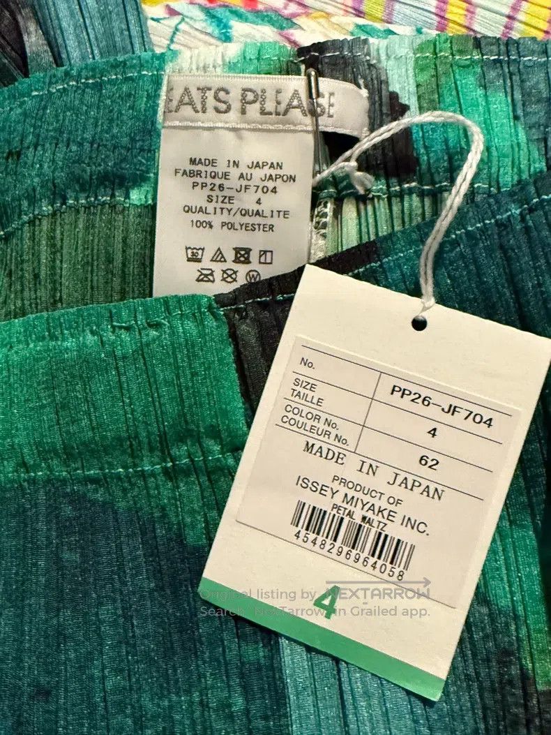 Issey Miyake Issey Miyake Floral Split Straight-Leg Pants Size 26" / US 2 / IT 38 - 4 Thumbnail