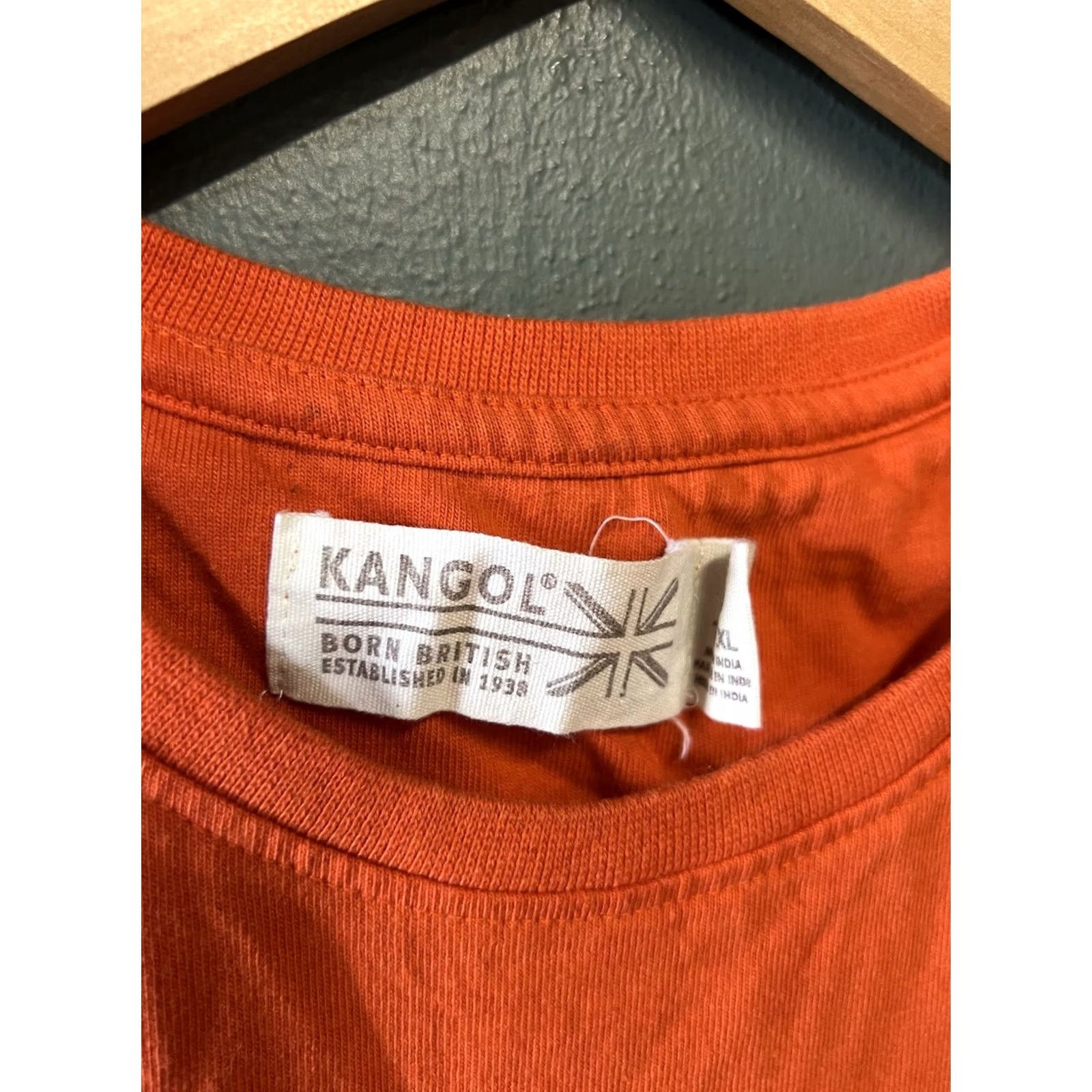 Kangol Kangol T-shirt Orange Size XL Mens Short Sleeve Graphic Size US XL / EU 56 / 4 - 3 Thumbnail