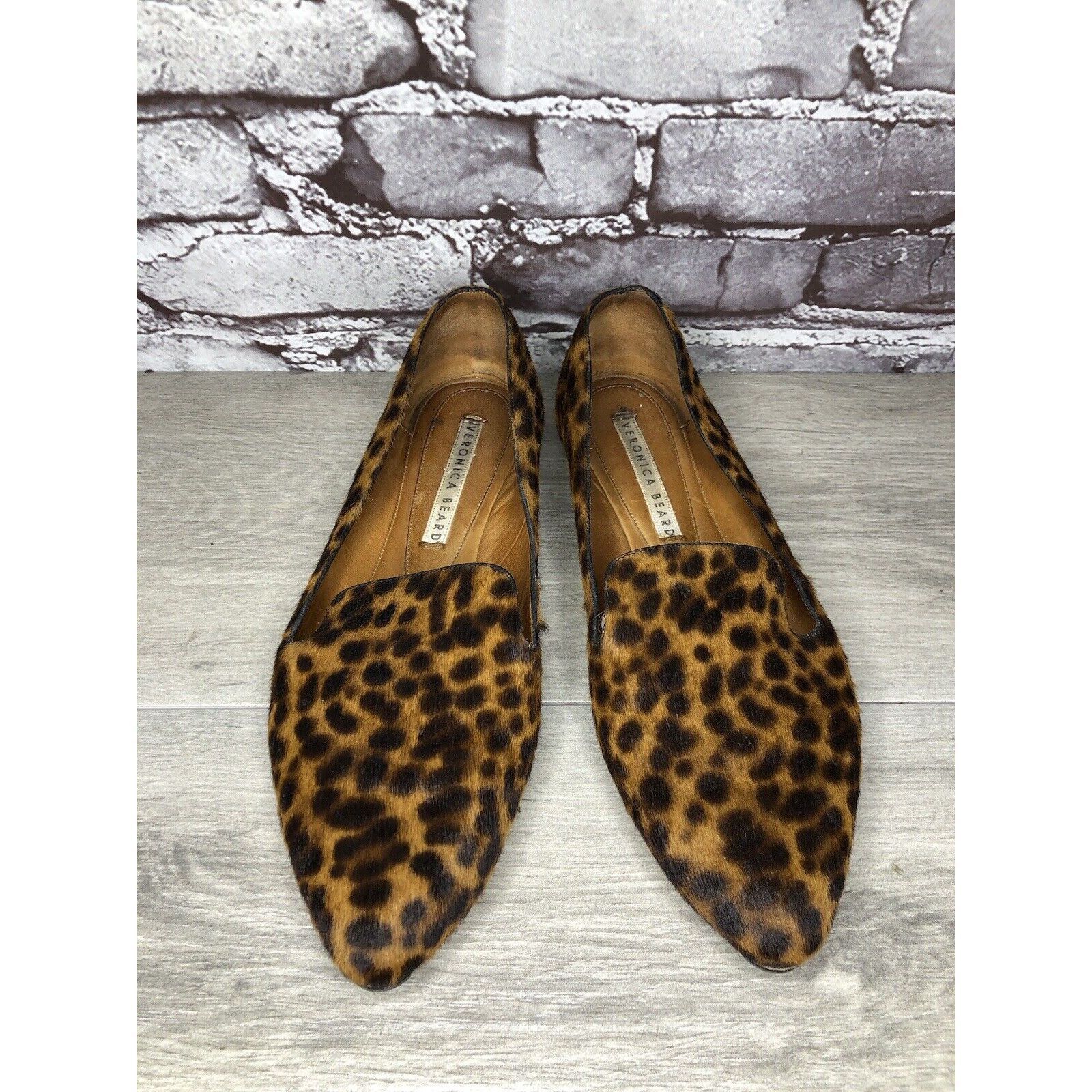 Veronica Beard VERONICA BEARD Griffin Leopard Real Calf Fur Loafers Shoes W Size US 10.5 / IT 40.5 - 9 Thumbnail
