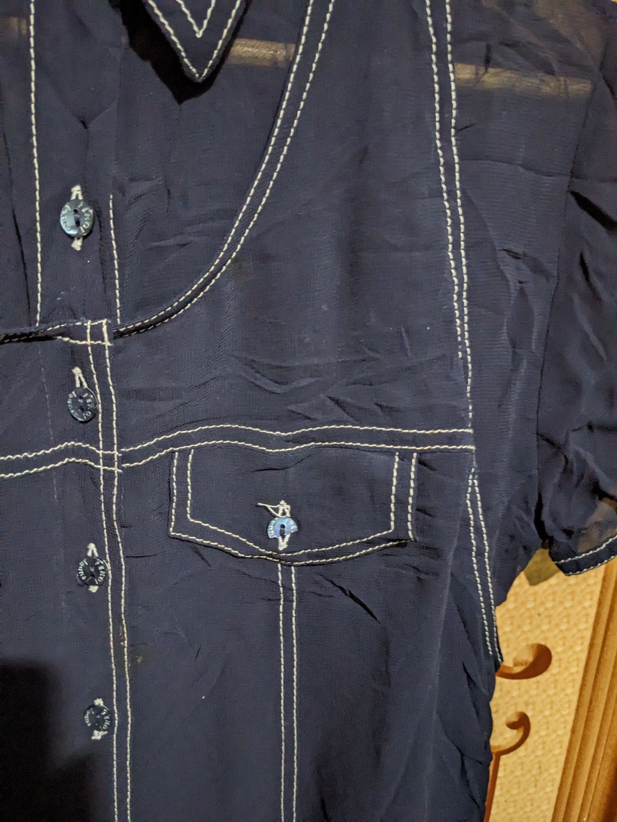 Fendi FENDI VISCOSE BLOUSE DOUBLE LAYER Size M / US 6-8 / IT 42-44 - 8 Thumbnail