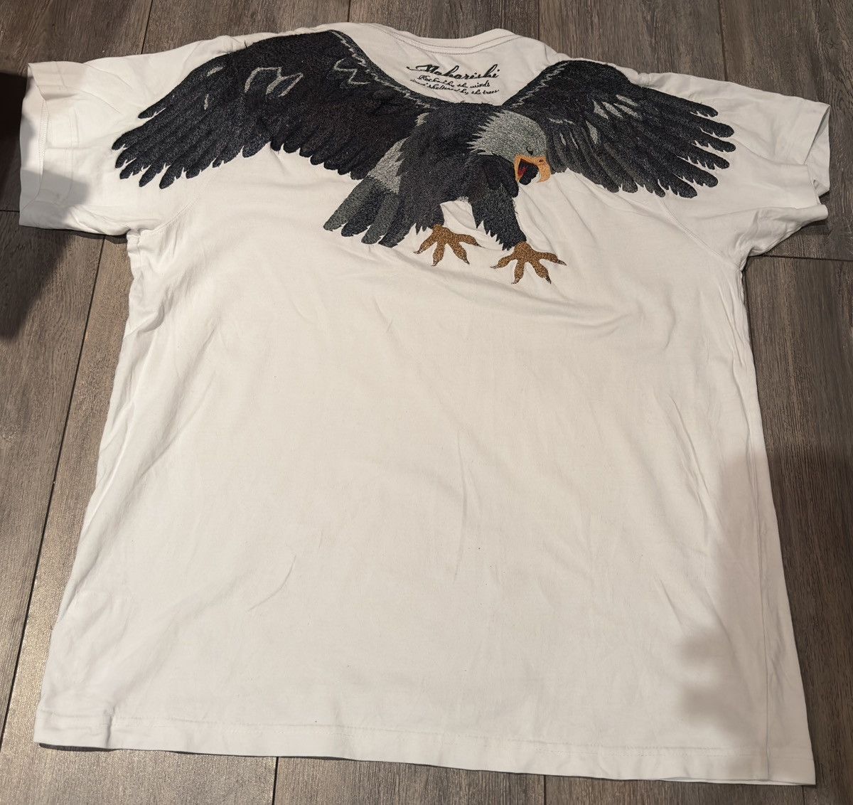 Maharishi Embroidered Eagle T Shirt Size XL