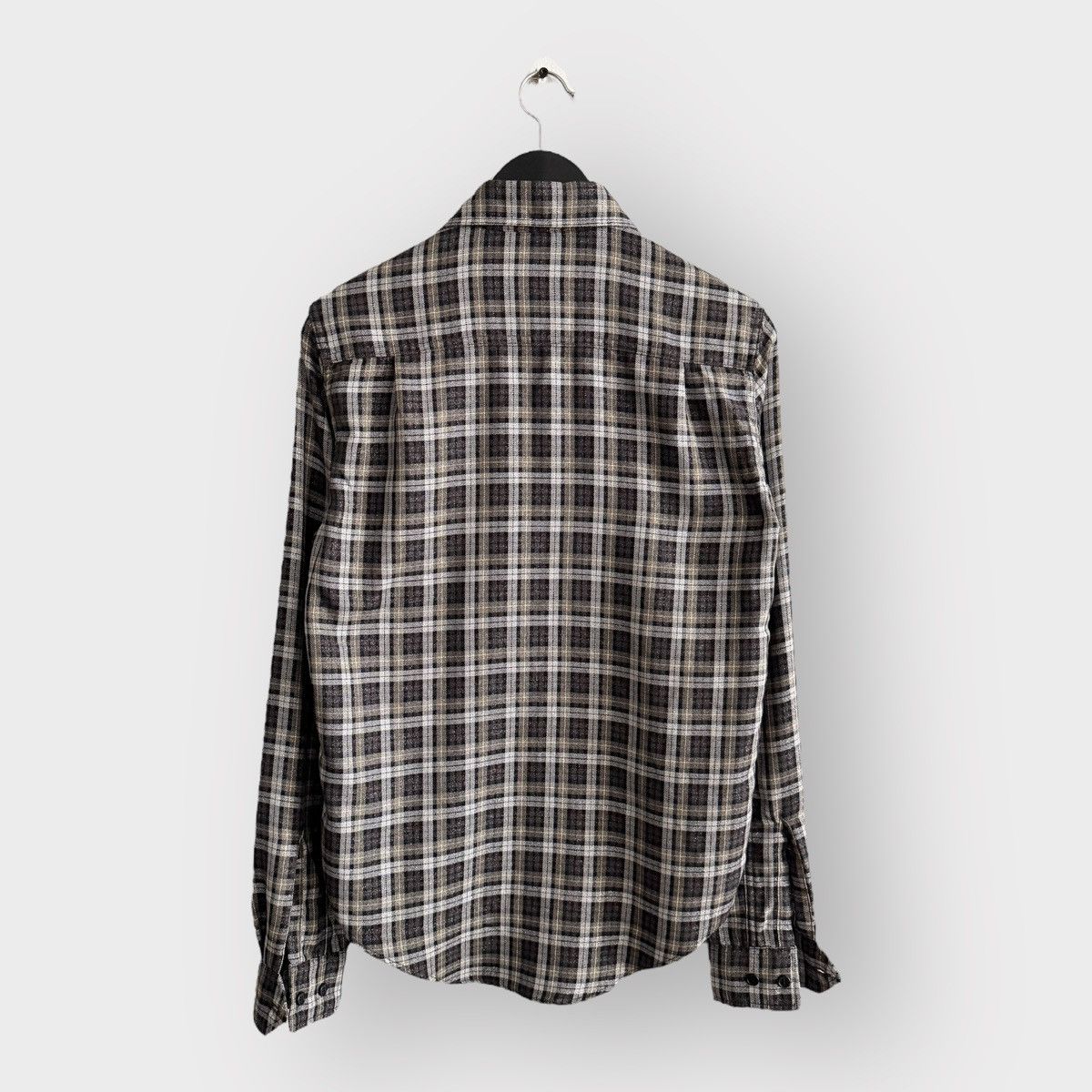 Saint Laurent Paris STEAL! Saint Laurent Hedi Flannel Button Up Shirt Size US S / EU 44-46 / 1 - 2 Thumbnail