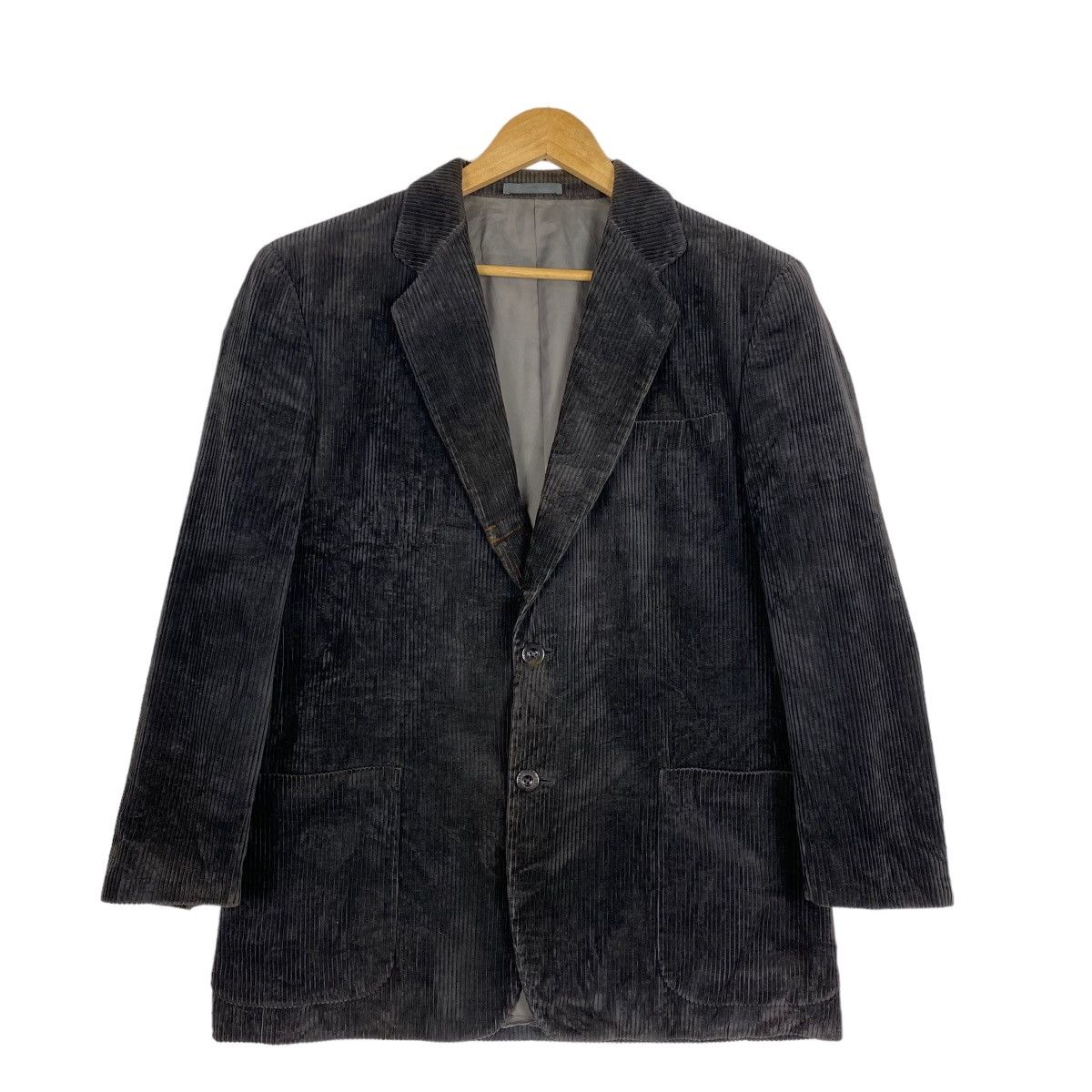 Burberry BURBERRYS CORDUROY BUTTON COAT BLAZER Size US M / EU 48-50 / 2 - 1 Thumbnail