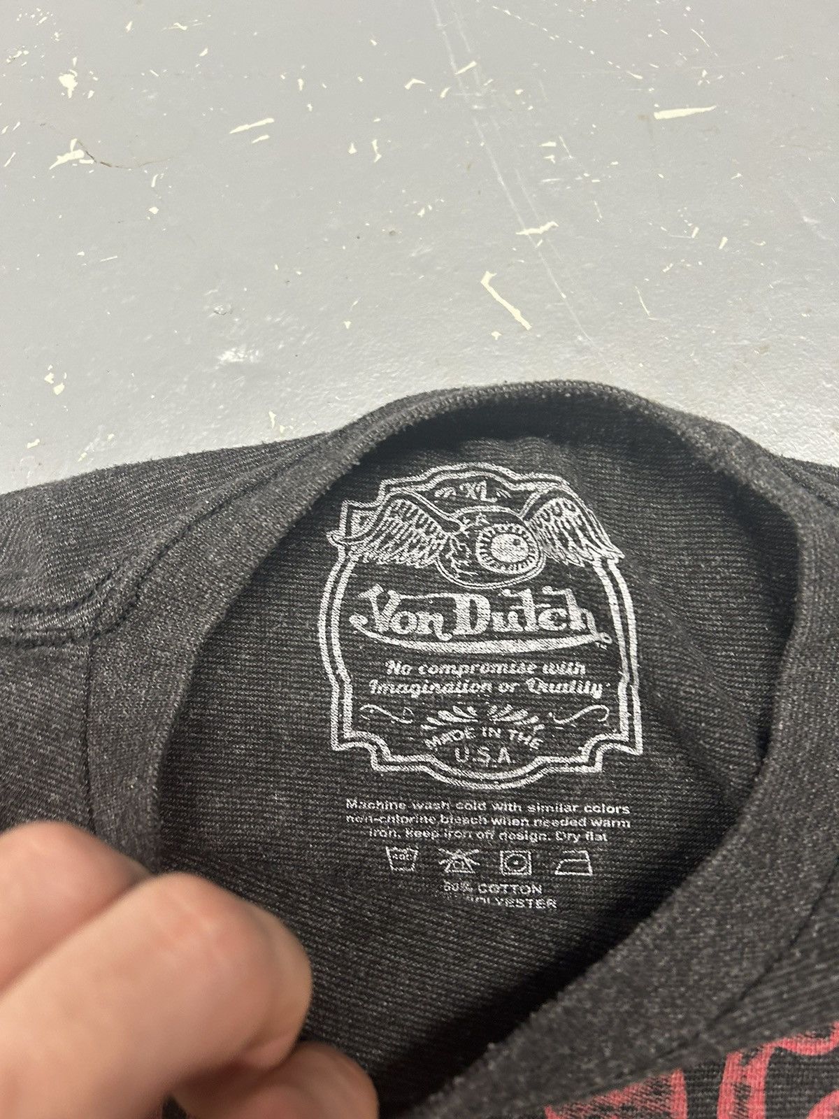 Vintage × Von Dutch Crazy Vintage Y2K Essential Von Dutch Graphic Tee Shirt Size US XL / EU 56 / 4 - 4 Thumbnail