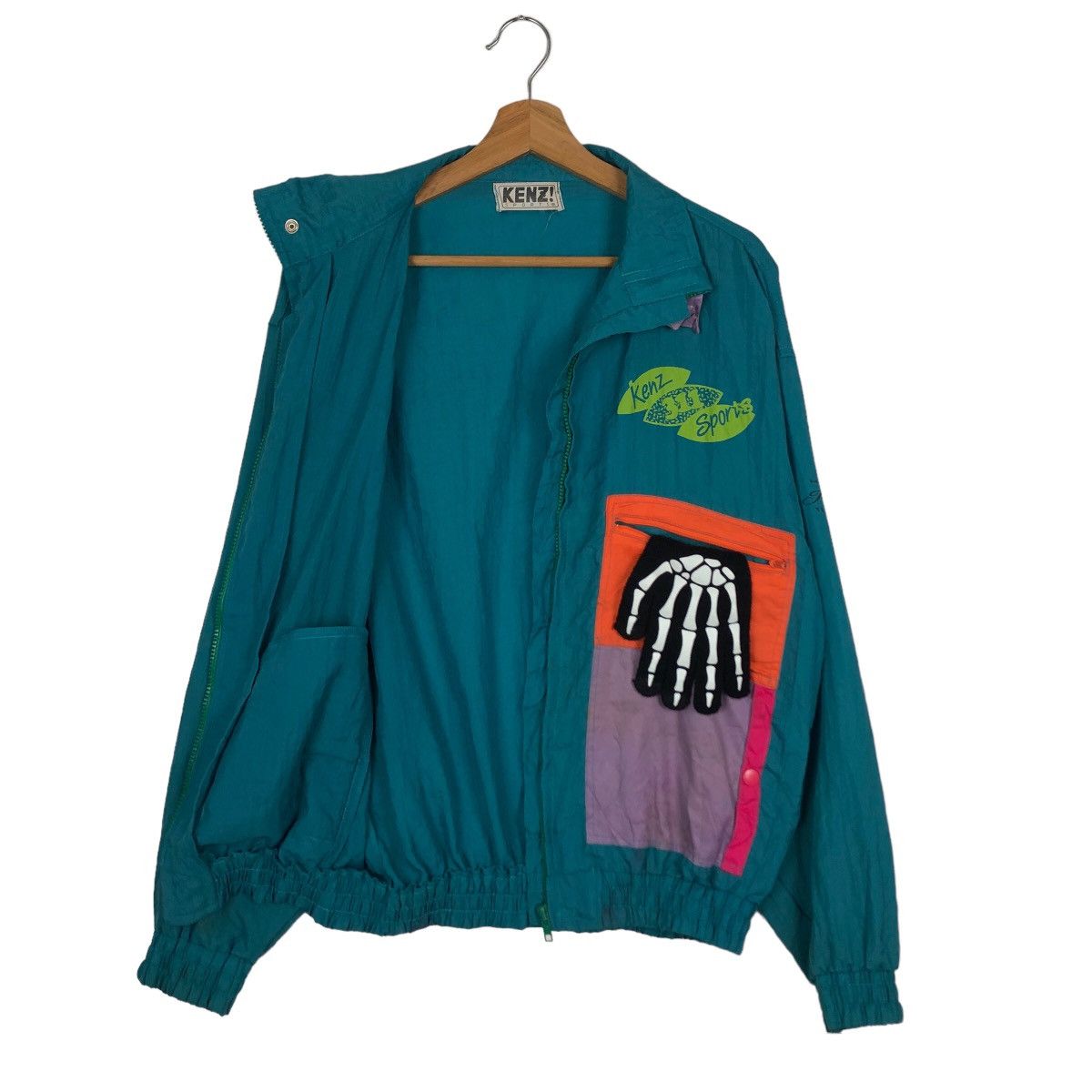 Japanese Brand VINTAGE KENZ SPORTS BOMBER JACKET RARE COLOUR STREETWEAR Size US M / EU 48-50 / 2 - 8 Thumbnail