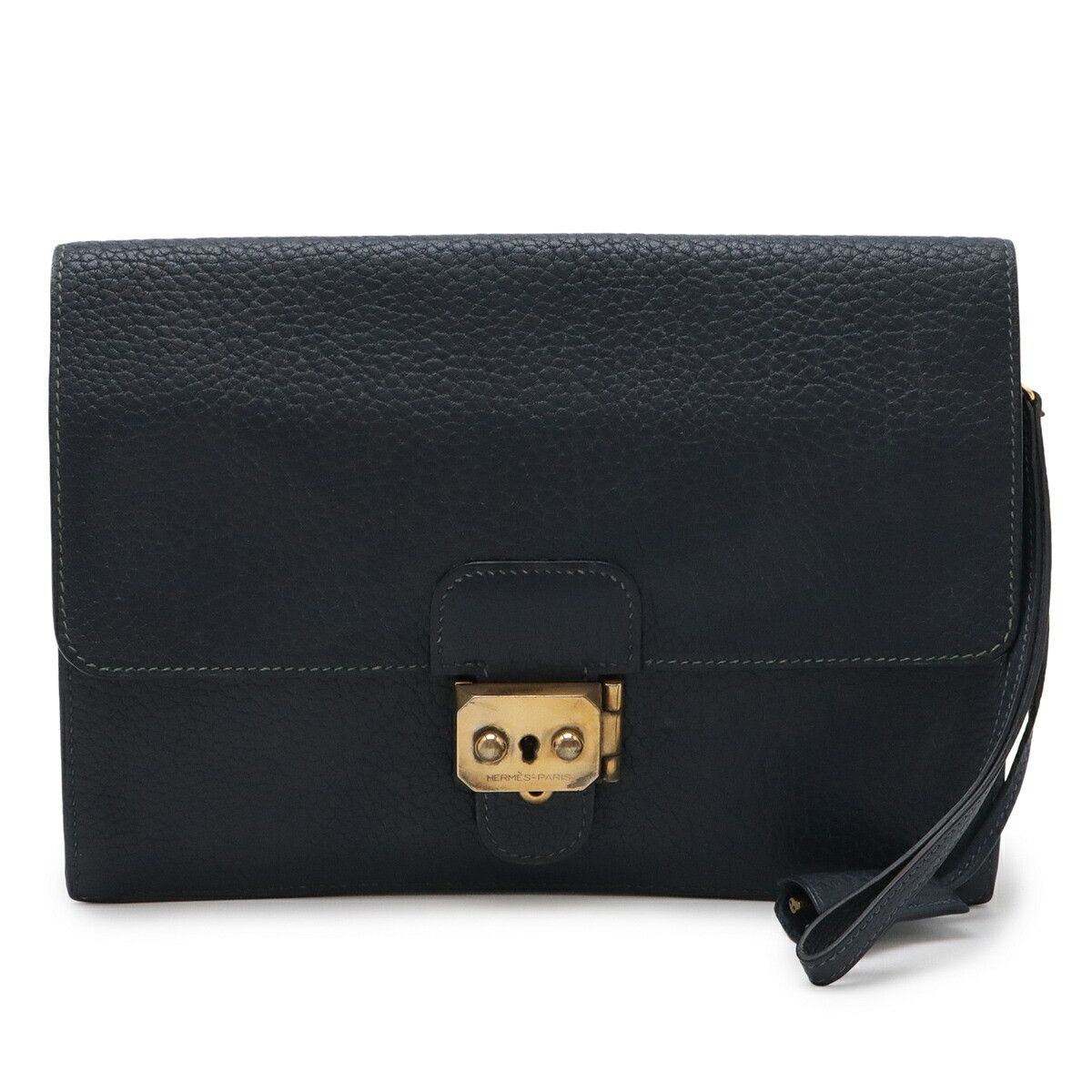 Hermes Hermes Hermes Pochette Jet Fjord Leather Clutch Bag Leather Clutch Bag Stamp C (1999) DUTY FREE for USA Size ONE SIZE - 1 Thumbnail