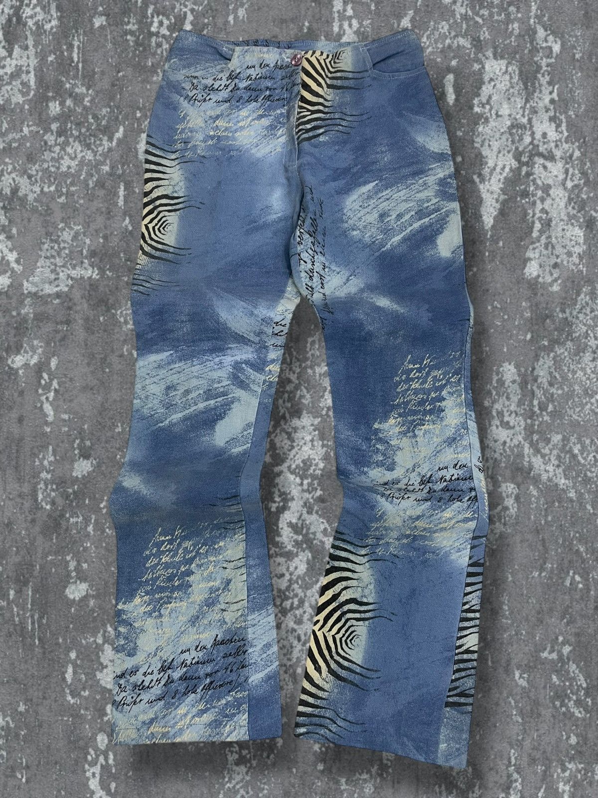 Hysteric Glamour Vintage 1990s Italian Designer Art Fullprint Poem History Size US 28 / EU 44 - 1 Thumbnail