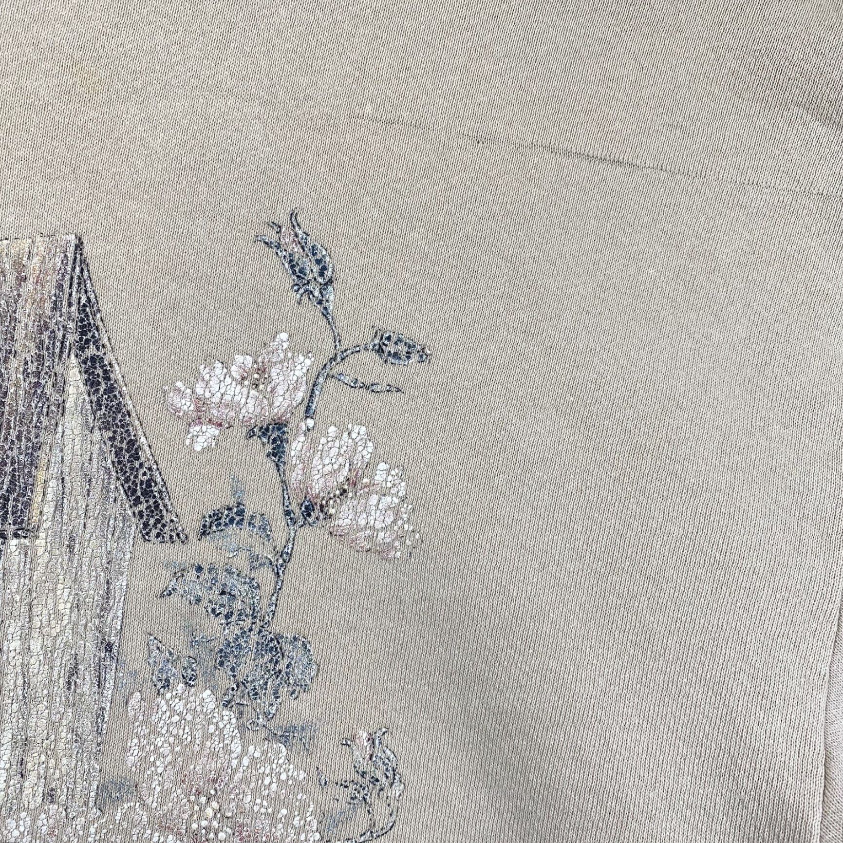 Vintage Vintage Unisex Bird Sweatshirt Adult Medium Beige Faded Graphic Print Winter Cottagecore Size M / US 6-8 / IT 42-44 - 5 Thumbnail