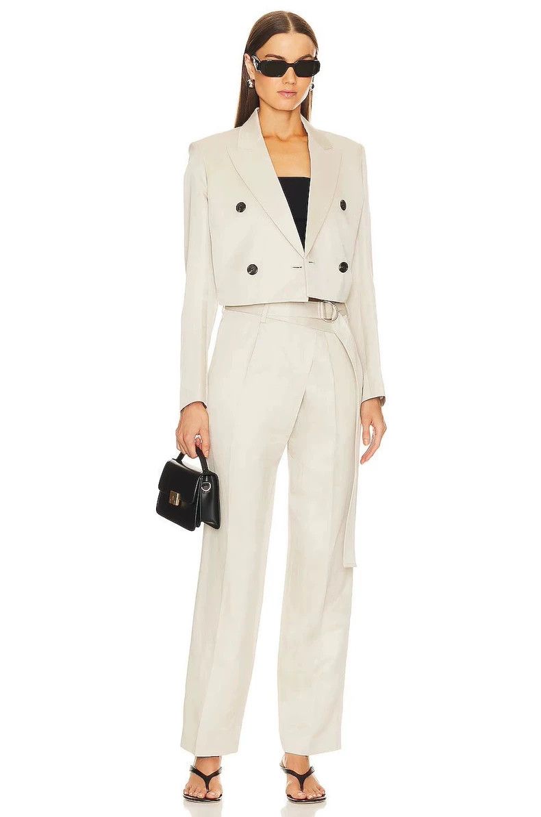 Helmut Lang HELMUT LANG Gray cotton linen suit Size M / US 6-8 / IT 42-44 - 1 Thumbnail