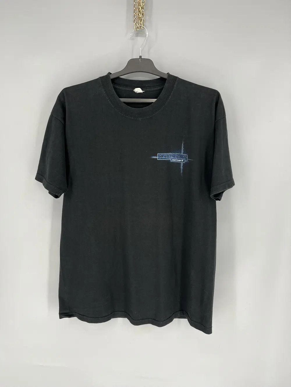 Band Tees × Vintage NIGHT IN GALES T-SHIRT "Nailwork" - absolute rarity, 1999 Size US XL / EU 56 / 4 - 2 Thumbnail