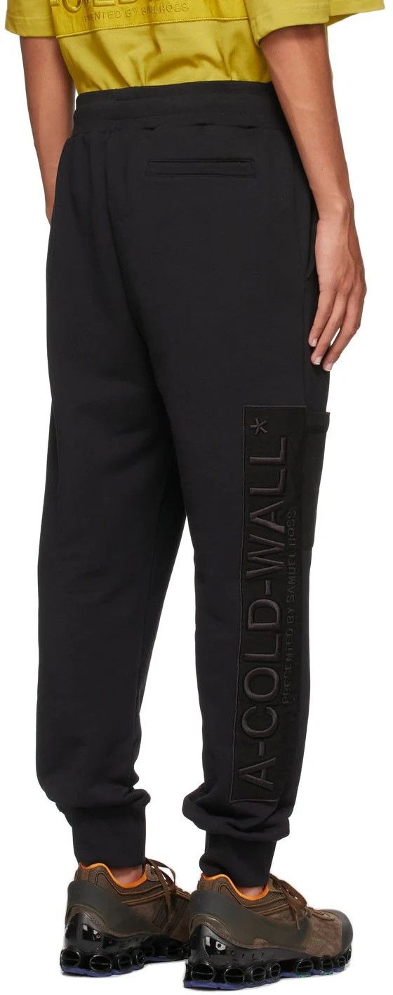 A-COLD-WALL* A-COLD-WALL* BLACK LOGO EMBROIDERY LOUNGE PANTS Size US 34 / EU 50 - 1 Thumbnail
