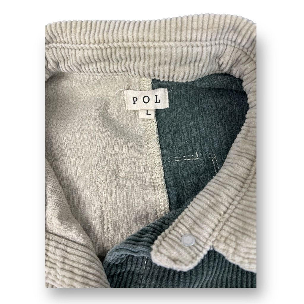 Other POL Distressed Oversized Corduroy Shacket Size Large Size L / US 10 / IT 46 - 3 Thumbnail