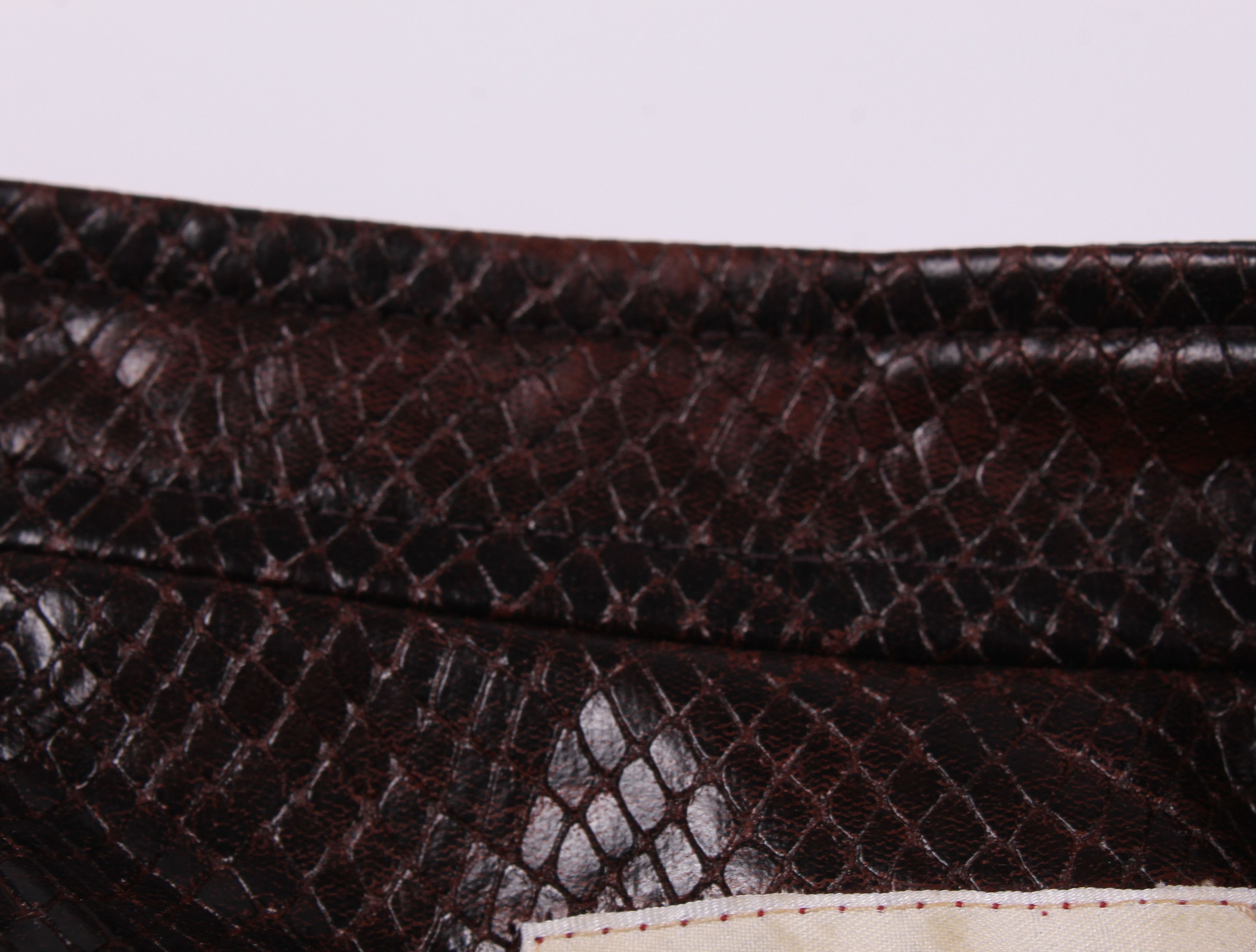 Other Vintage Saiden Sticker Y2K Snakeskin Imitation Jacket Size M / US 6-8 / IT 42-44 - 7 Thumbnail