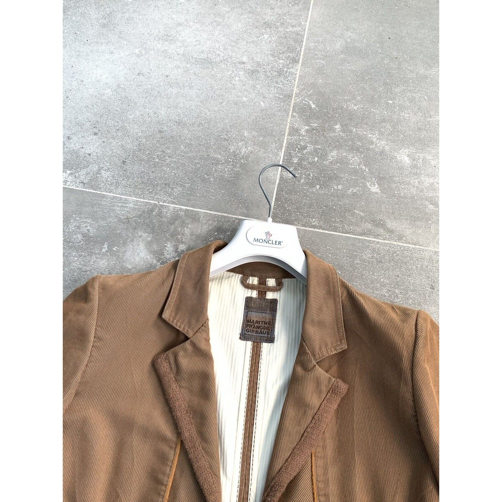 Designer × Marithe + Francois Girbaud MARITHE FRANCOIS GIRBAUD Corduroy Trench Coat UK 10 EU 38 SM Size M / US 6-8 / IT 42-44 - 10 Thumbnail