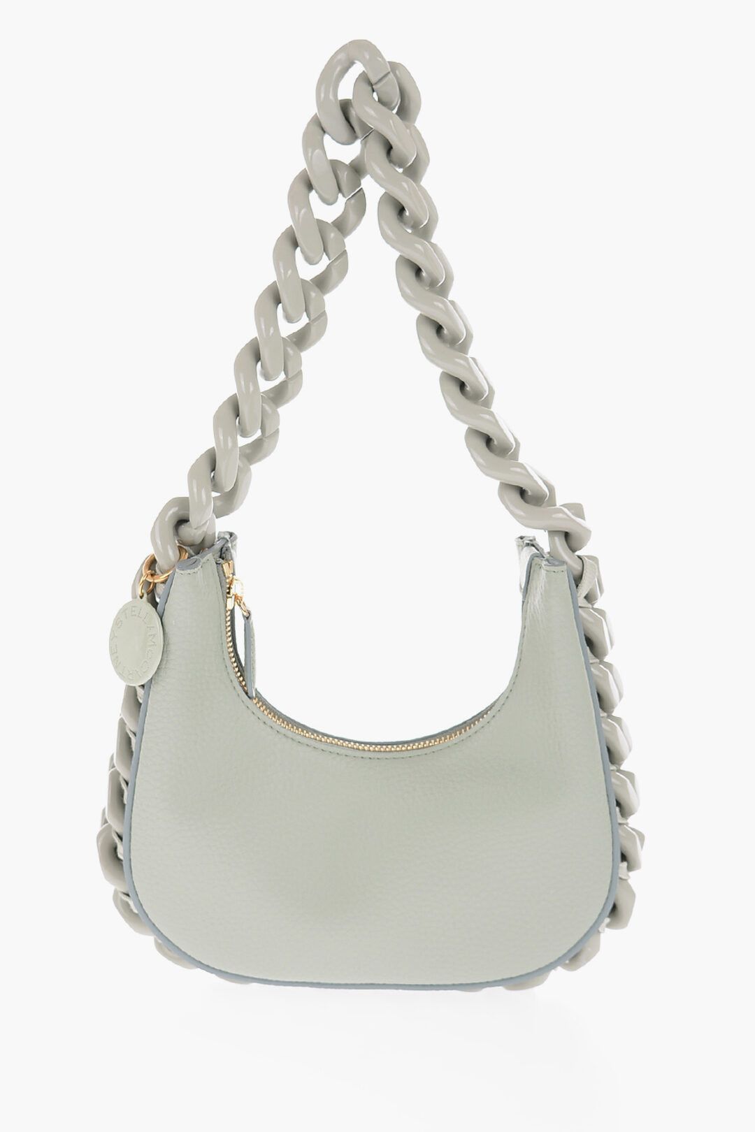 Stella McCartney og1mm0824 Size: OS / Mini Hobo Bag WIth Chain in Grey Size ONE SIZE - 1 Thumbnail