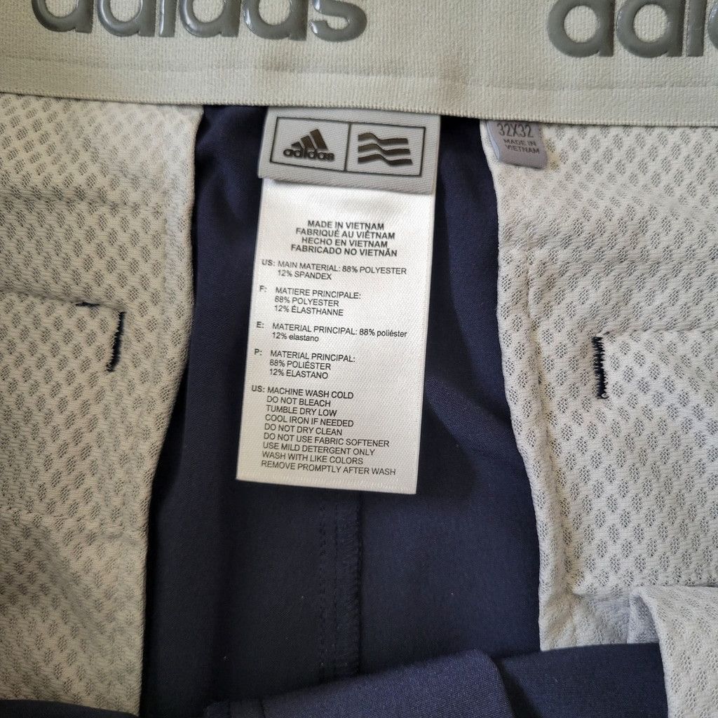 Adidas Adidas Navy Polyester Spandex Blend Slim-Fit Golf Pant 32/32 Size US 32 / EU 48 - 9 Thumbnail
