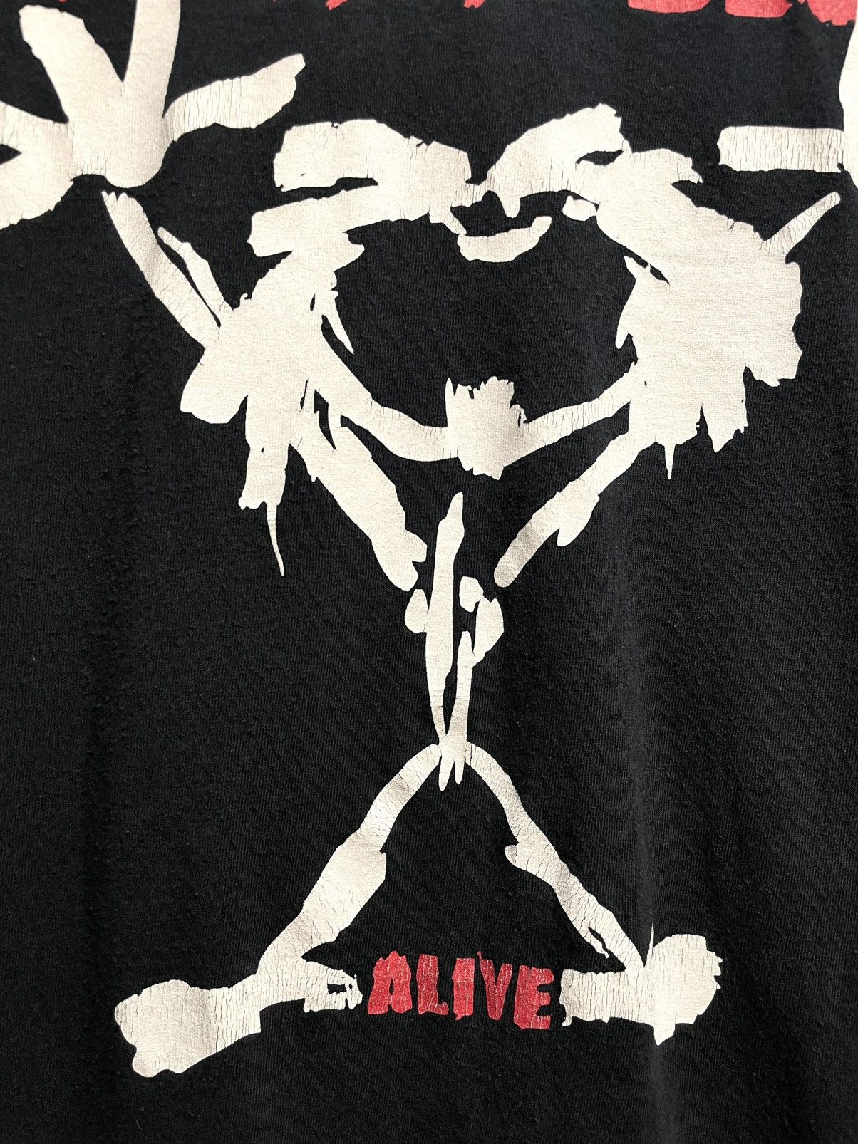 Band Tees Vintage 00s Pearl Jam Alive Stickman Rock Band T-Shirt Size US M / EU 48-50 / 2 - 9 Thumbnail