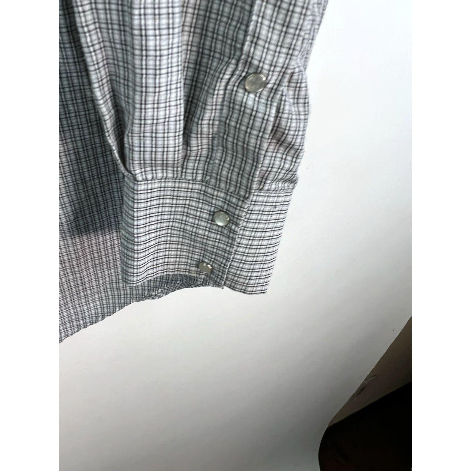 Vintage Western Pearl Snap Shirt Mens 2XL Gray Check Button-Up Long Sleeve Size US XXL / EU 58 / 5 - 5 Thumbnail