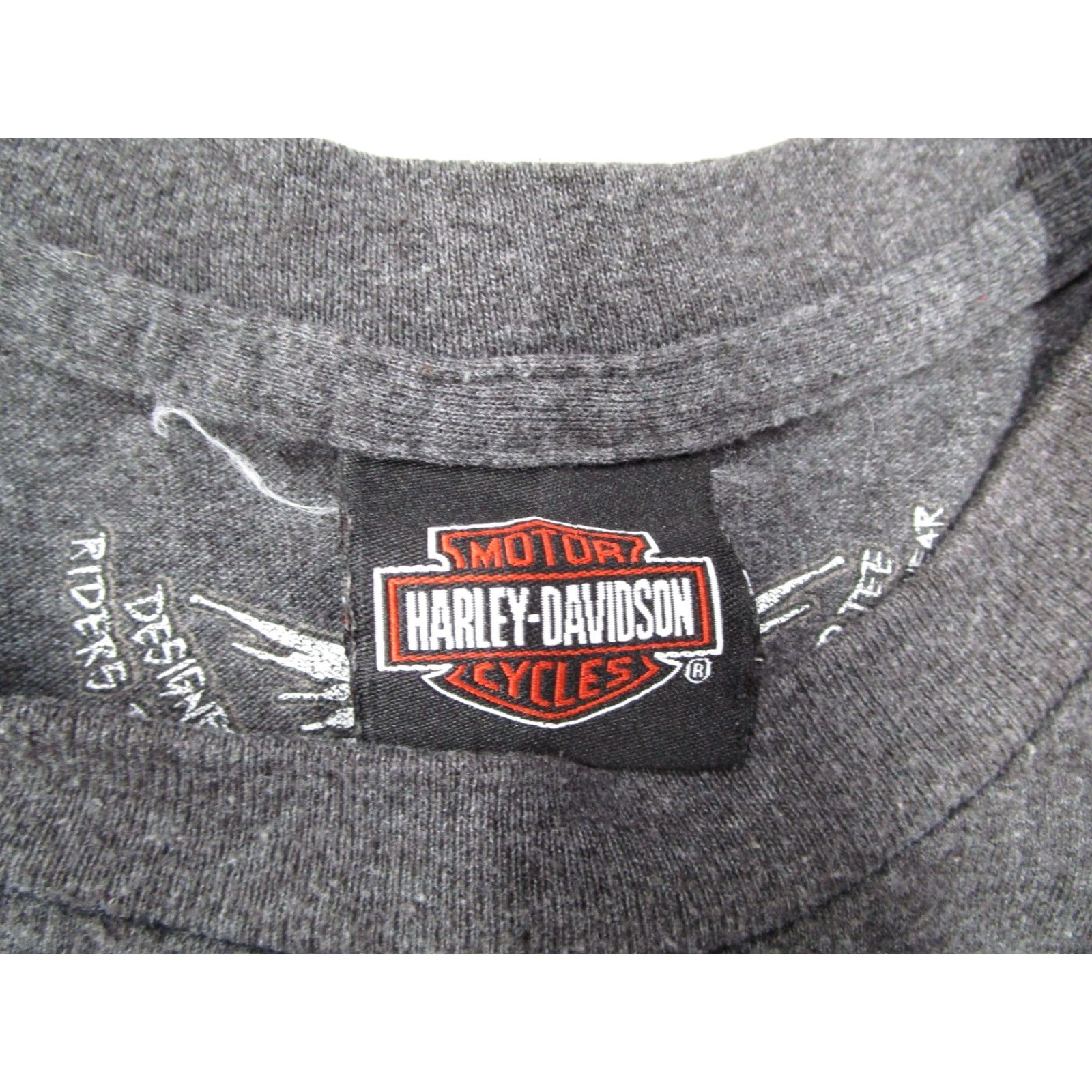 Harley Davidson Harley-Davidson Shirt Mens 2XL Gray Dallas Texas Double Sided Tattoo Girl Shirt Mens 2XL Gray Size US XXL / EU 58 / 5 - 3 Thumbnail