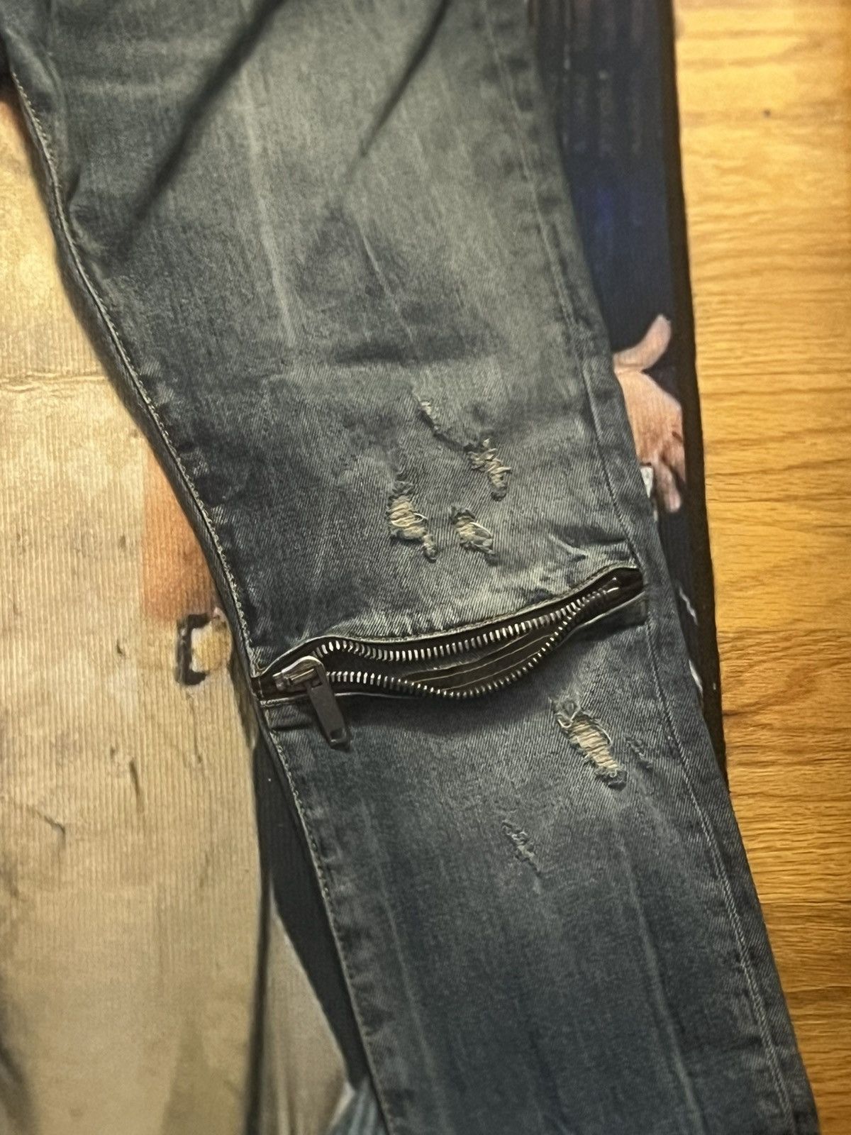 Palm Angels Palm Angles Skinny Zip Jeans Size US 30 / EU 46 - 2 Thumbnail