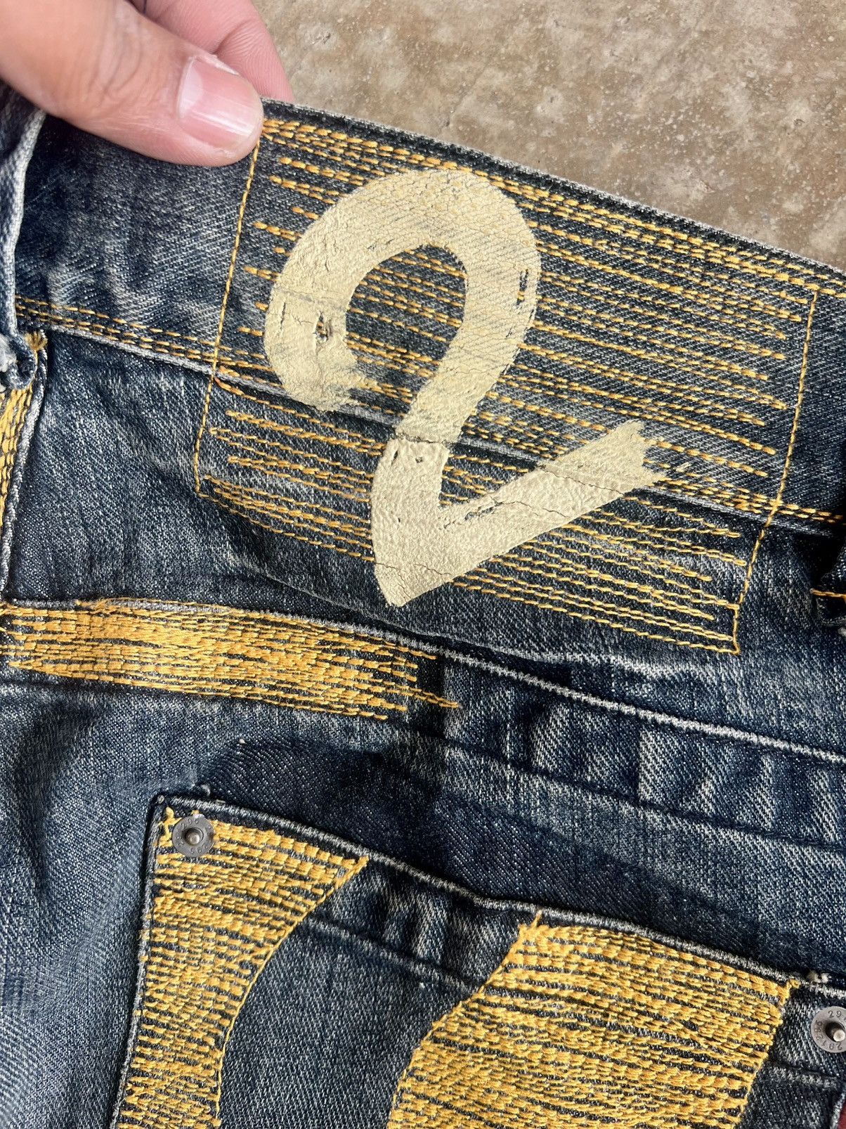 291295=Homme Vintage 291295 Homme Dyed Washed Flare Jeans Size US 34 / EU 50 - 16 Thumbnail
