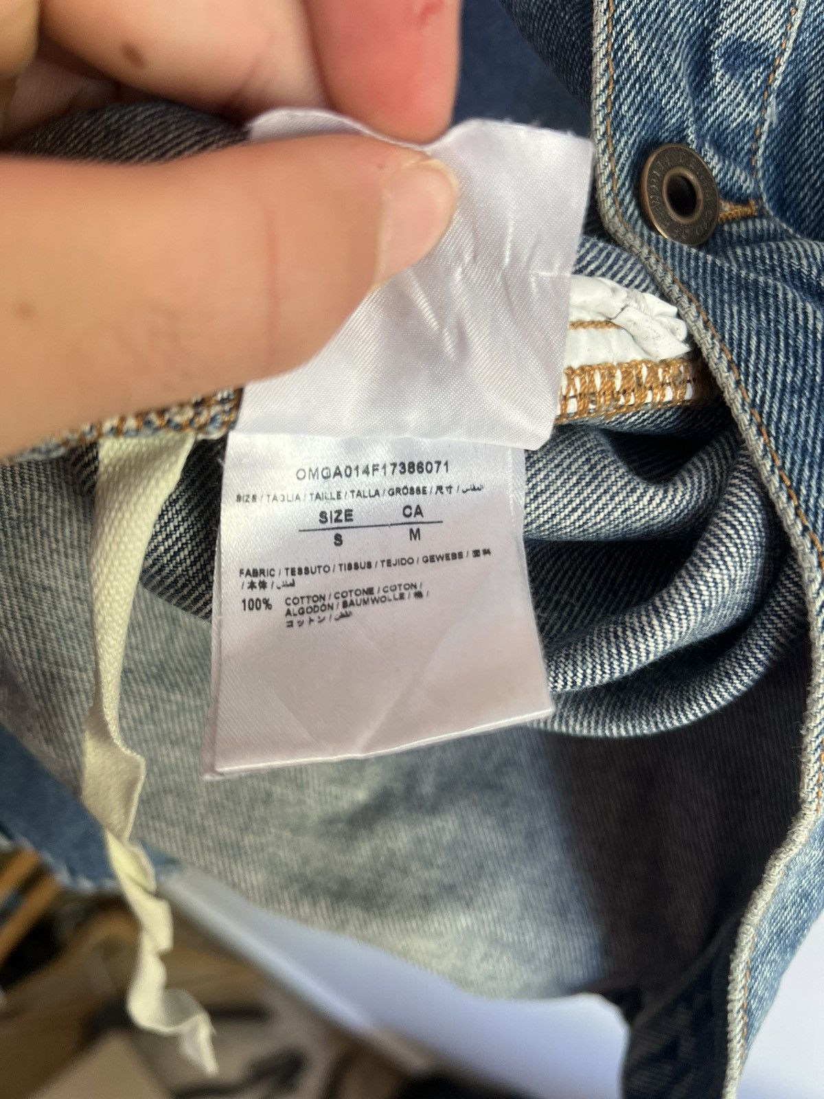 Off-White Off white Temperature Denim Jacket Size US M / EU 48-50 / 2 - 9 Thumbnail