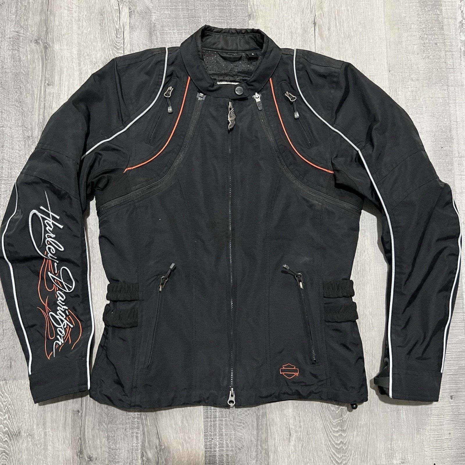 Harley Davidson Womens Harley Davidson Motorcycle Convertible Jacket/Vest Size S / US 4 / IT 40 - 1 Thumbnail