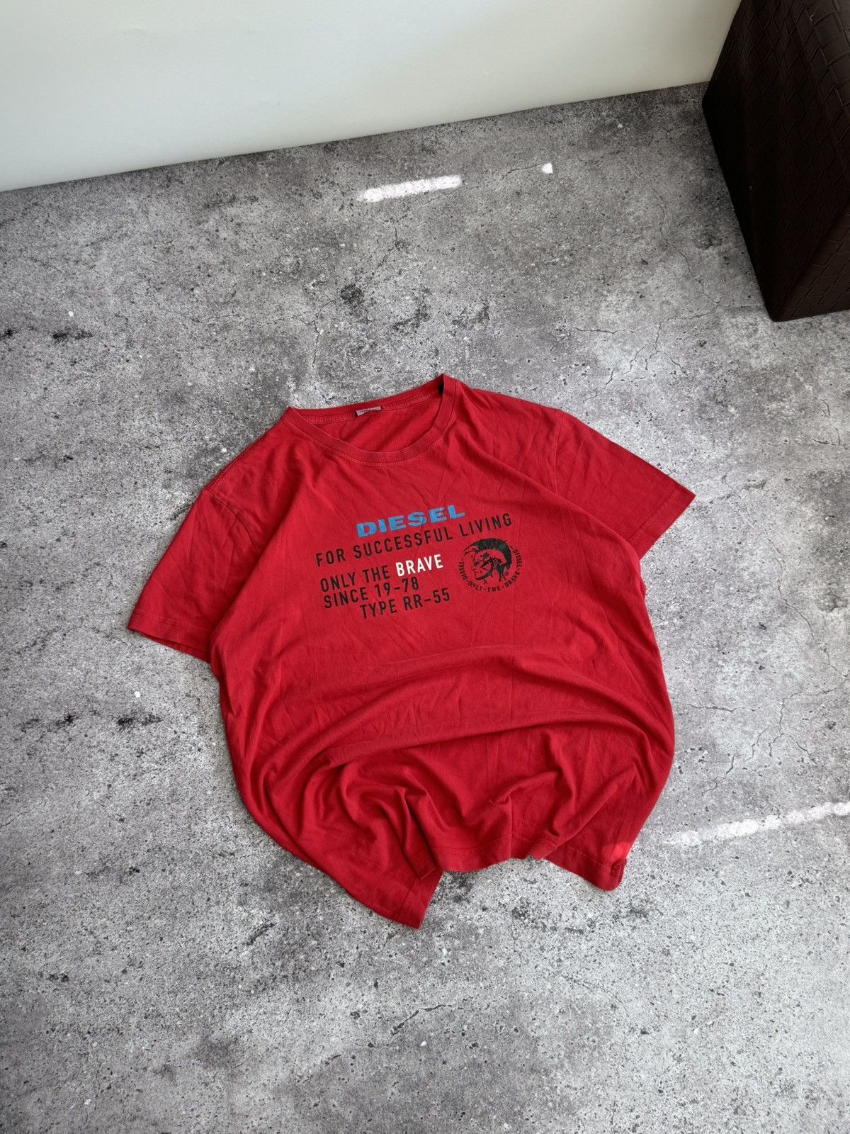 Diesel × Vintage Vintage Diesel Y2K big logo faded t-shirt Size US XL / EU 56 / 4 - 2 Thumbnail