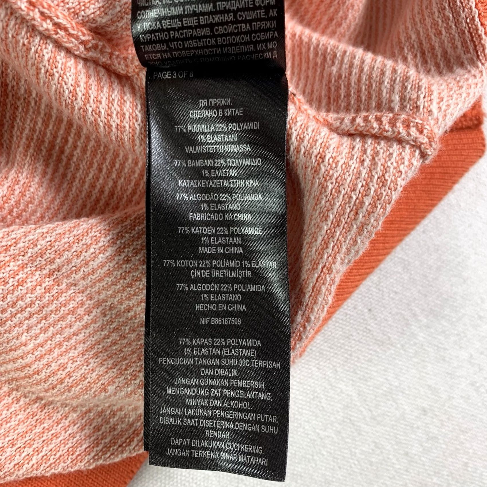 Ted Baker Ted Baker Sport Polo Shirt - Small Orange Short Sleeve Stripe Size US S / EU 44-46 / 1 - 5 Thumbnail