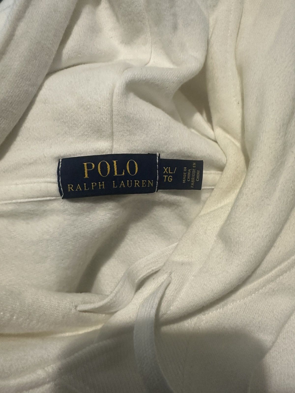 Polo Ralph Lauren White Polo Hoodie Bear Logo Size US XL / EU 56 / 4 - 4 Thumbnail