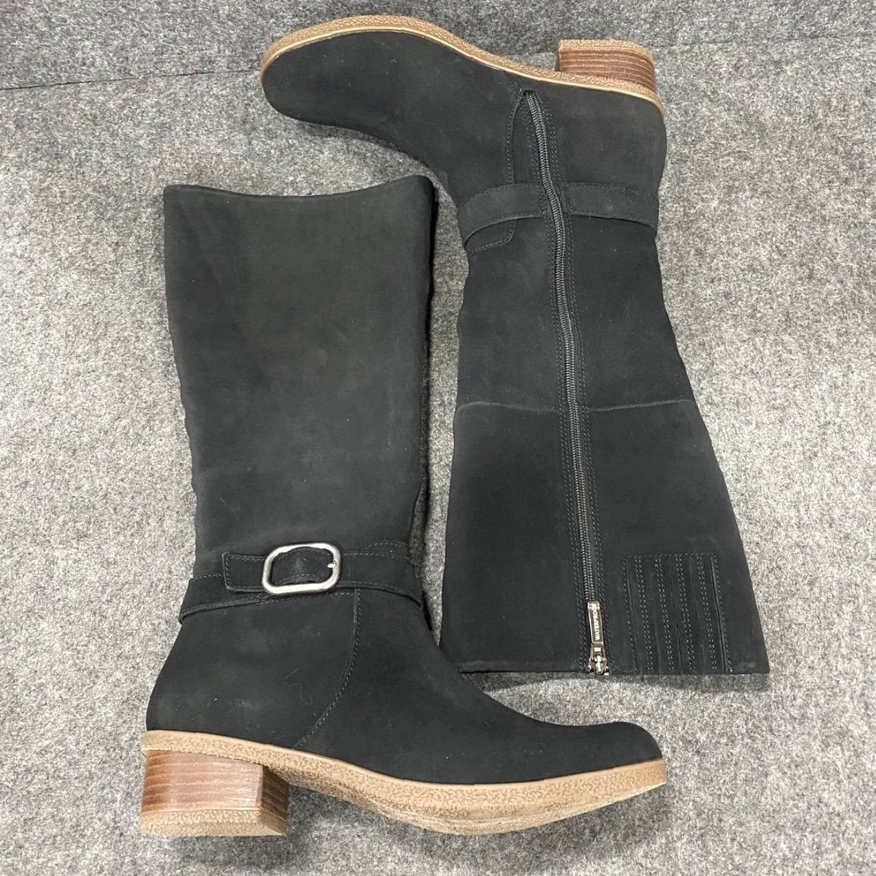 VINTAGE DANSKO Women's Boots Knee High Leather Suede Waterproof