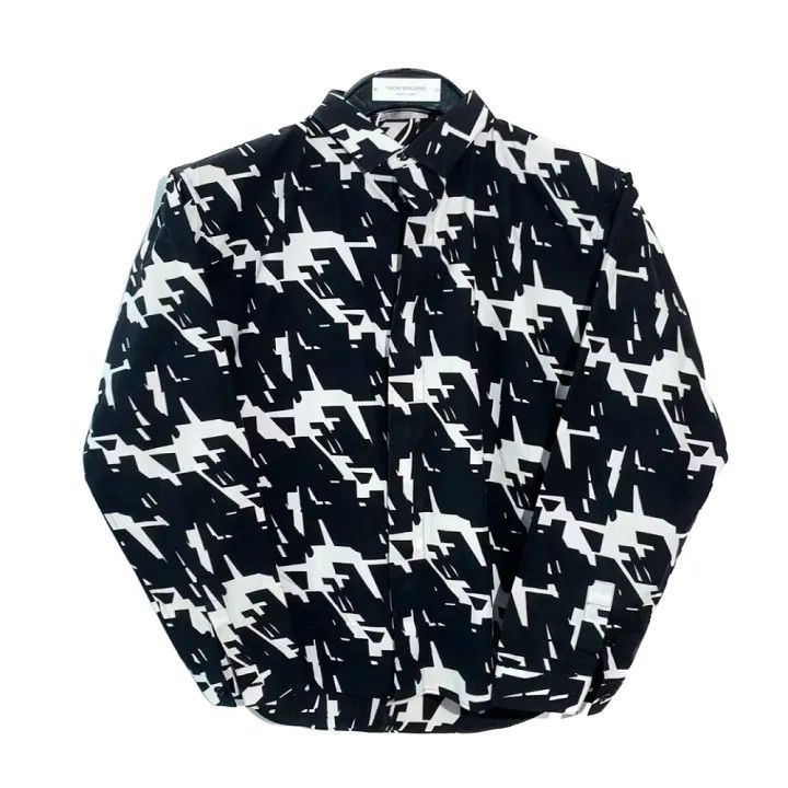 Dior Dior Black and White Pattern Long Sleeve Shirt 0079 Size M / US 6-8 / IT 42-44 - 1 Thumbnail