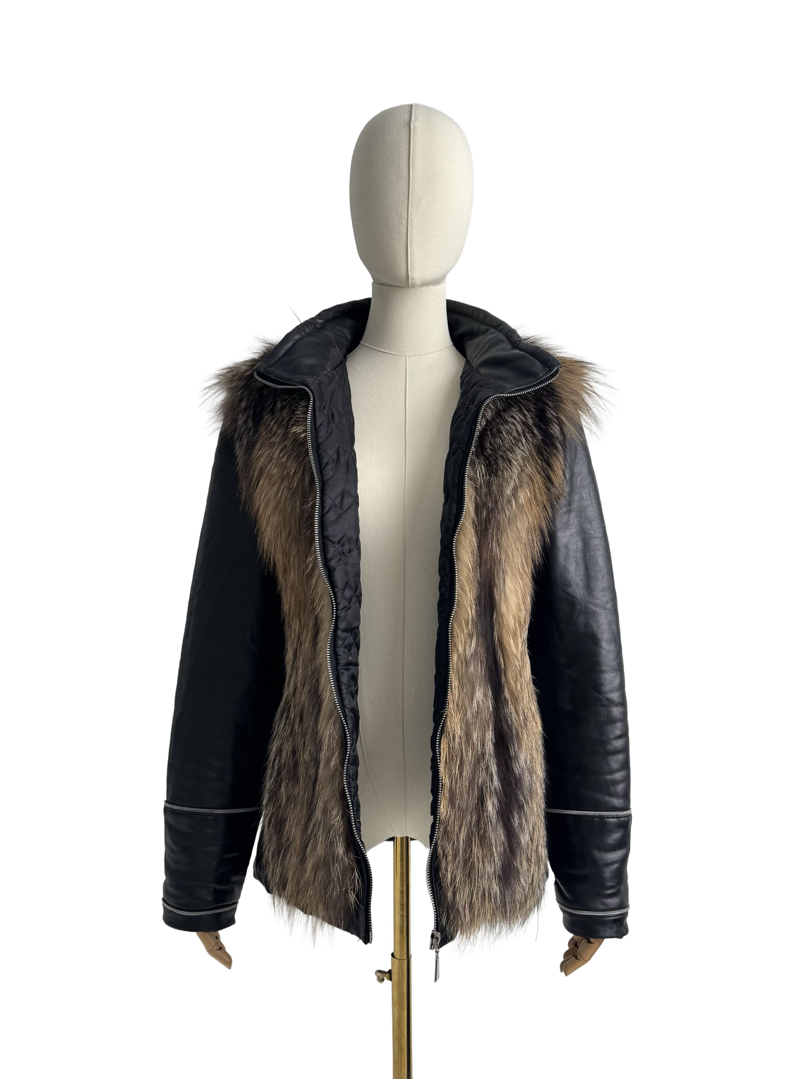 Vintage Vintage Jacket With Real Fur Details Size M / US 6-8 / IT 42-44 - 3 Thumbnail