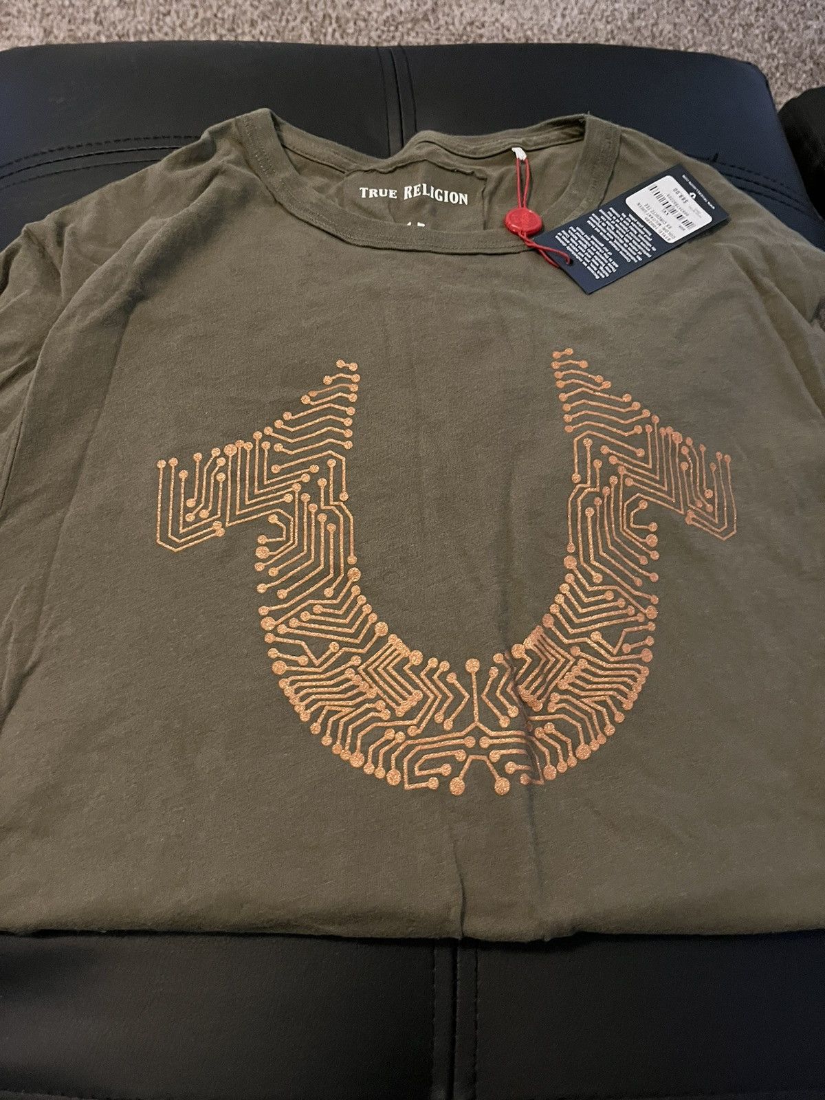 image of True Religion Tee in Green, Men's (Size 2XL)