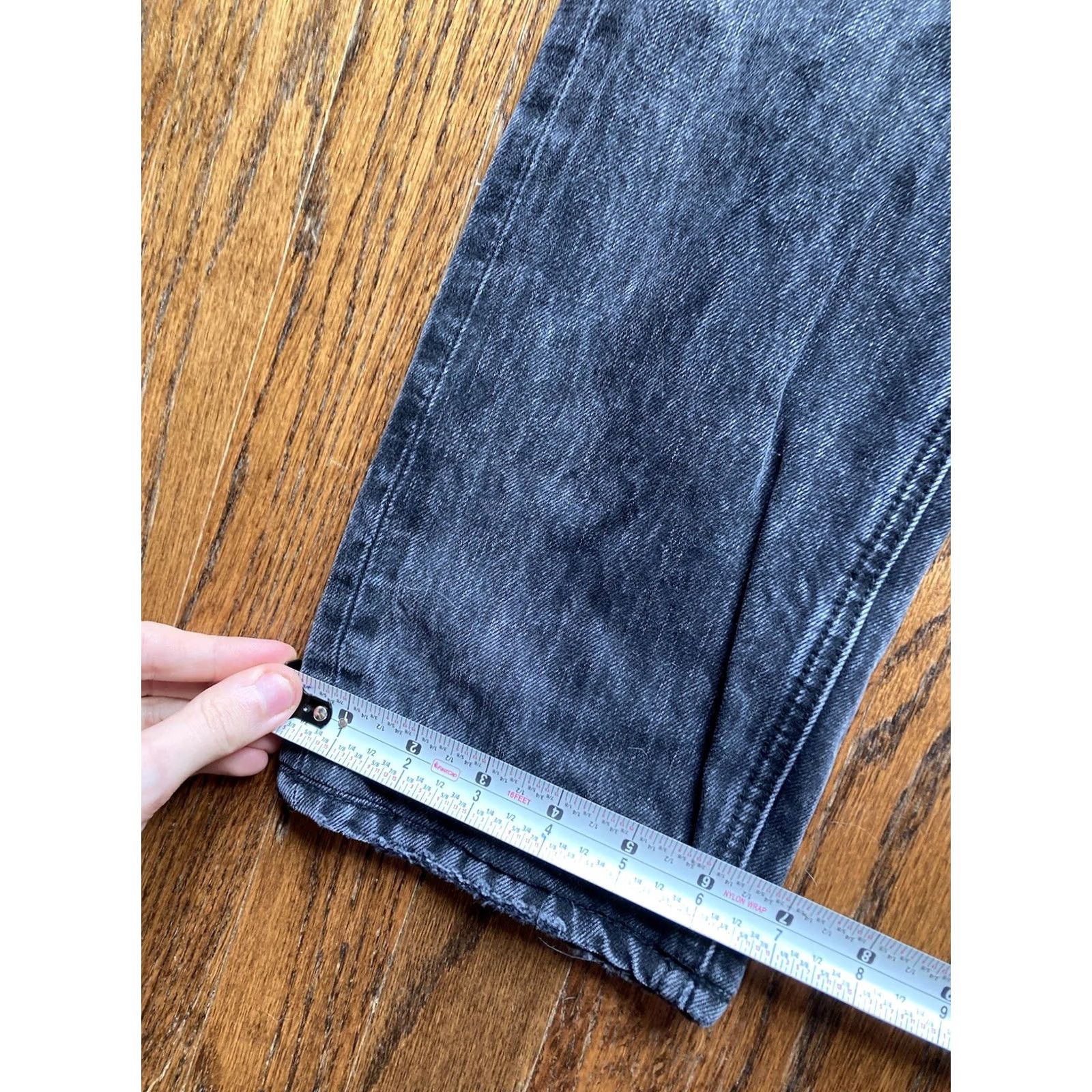 Vintage Steel City Jeans Mens Size 30x30 Black Denim Straight Leg Regular Cotton Jeans 30x30 City Inseam 30 Mens Size US 30 / EU 46 - 3 Thumbnail