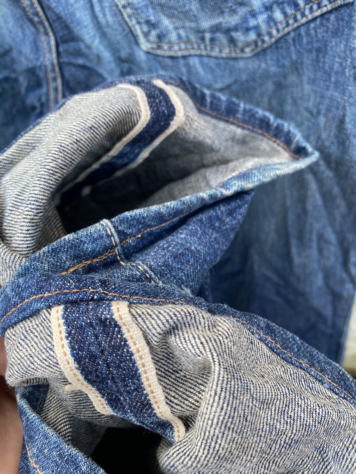 Big John Vintage Big John Selvedge Distressed Jeans Size US 29 - 9 Thumbnail