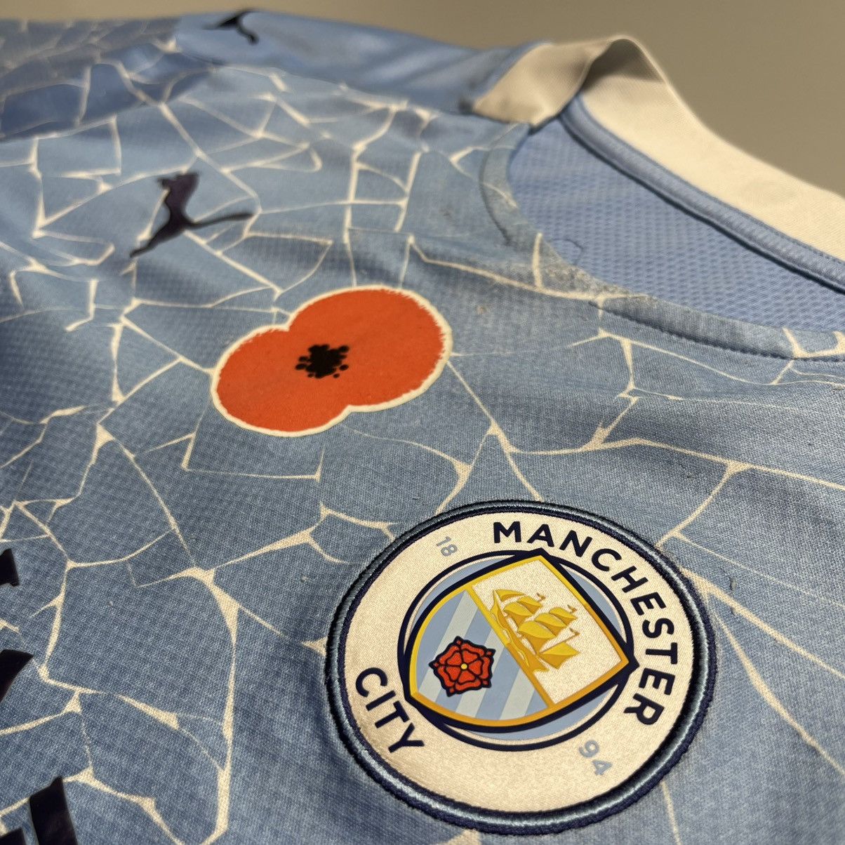 Puma × Vintage MAN CITY PUMA 2020/2021 FOOTBALL HOME JERSEY #10 AGUERO Size US M / EU 48-50 / 2 - 12 Thumbnail