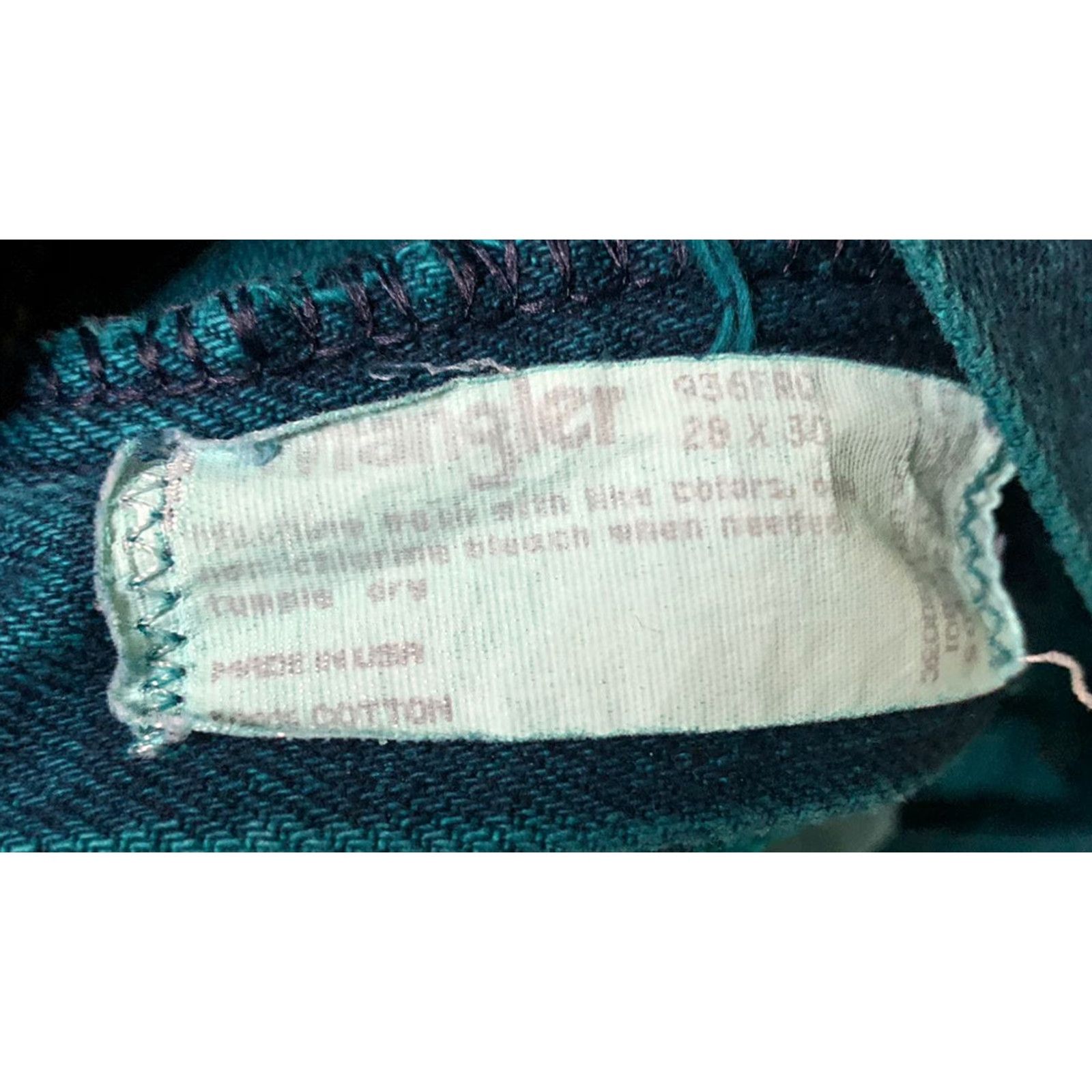 Wrangler Wrangler Mens Firewash Teal Slim Fit Jeans Size 28 X 30 Extra Large XL Size US 28 / EU 44 - 6 Thumbnail