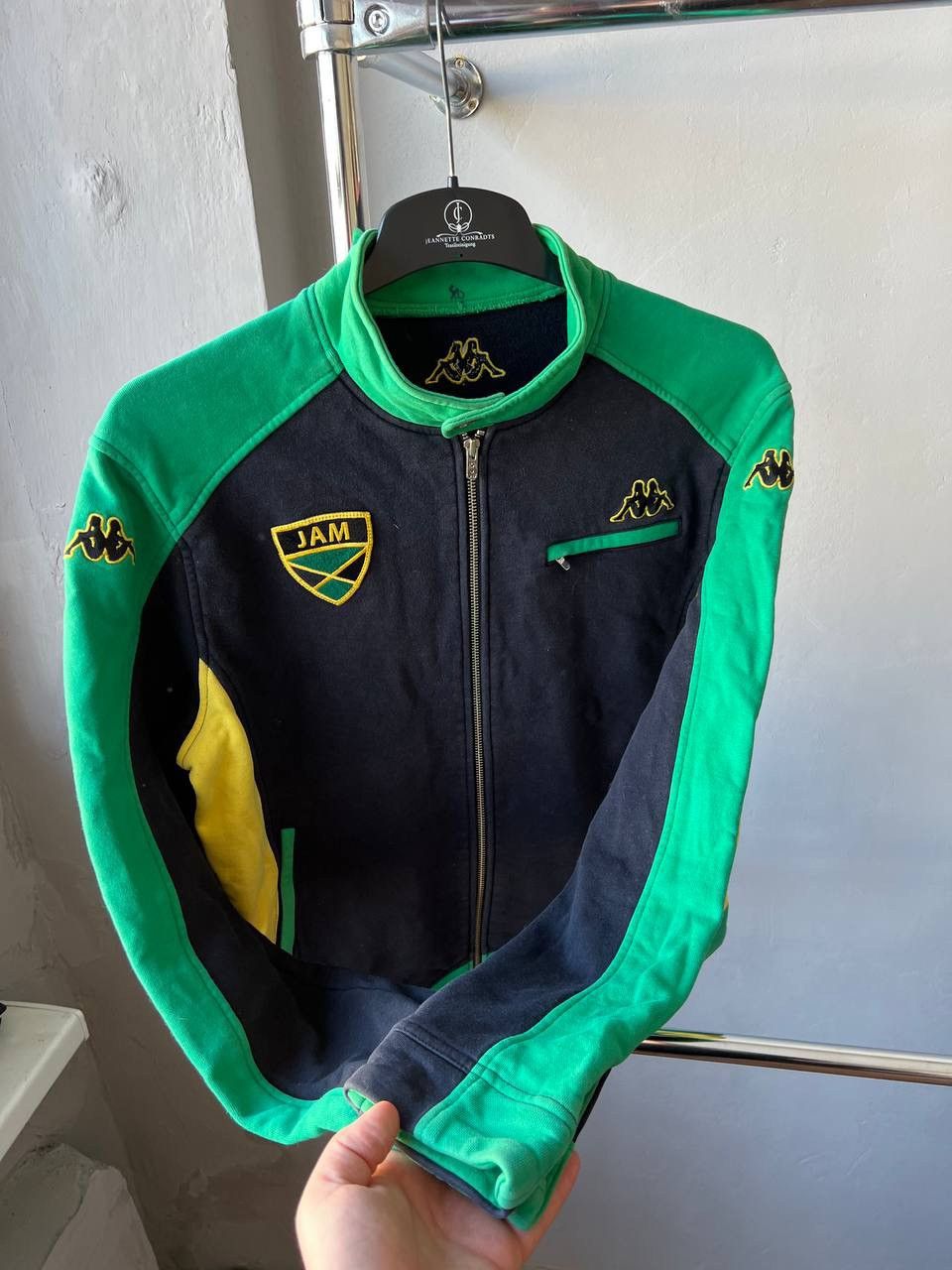Kappa 2012/15 JAMAICA TEAM THIRD TRAVEL SOCCER FOOTBALL JACKET XL Size US XL / EU 56 / 4 - 12 Thumbnail