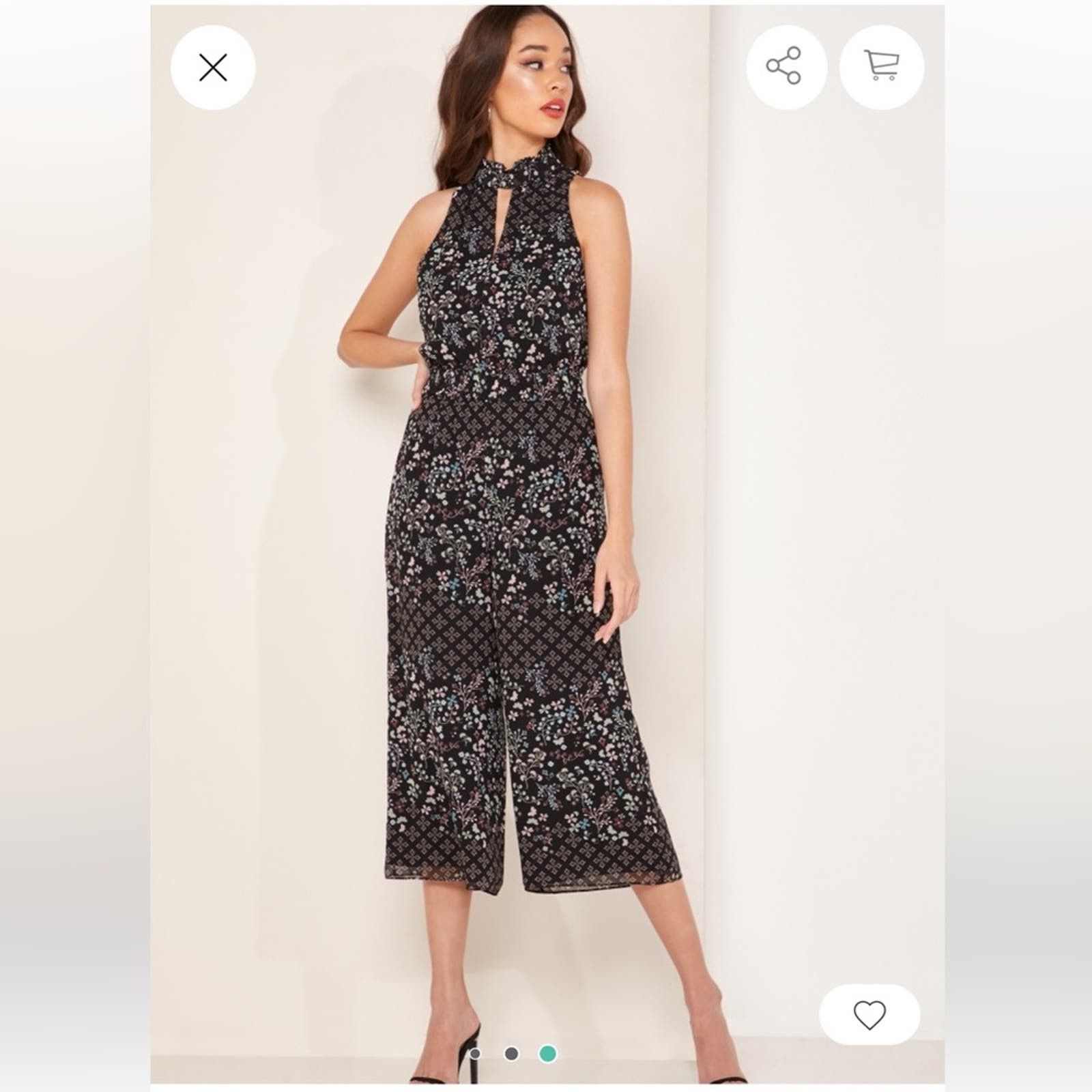 image of Ted Baker Marciela Wide Leg Jumpsuit, Nwt, Size 2, Msrp $300 in Black, Women's