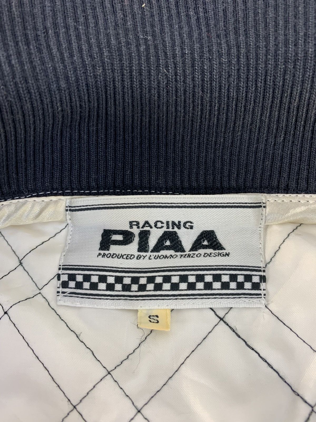 Vintage 90s PIA Motorsport Uomo Terzo Design Satin Bomber Jacket Size US S / EU 44-46 / 1 - 8 Thumbnail