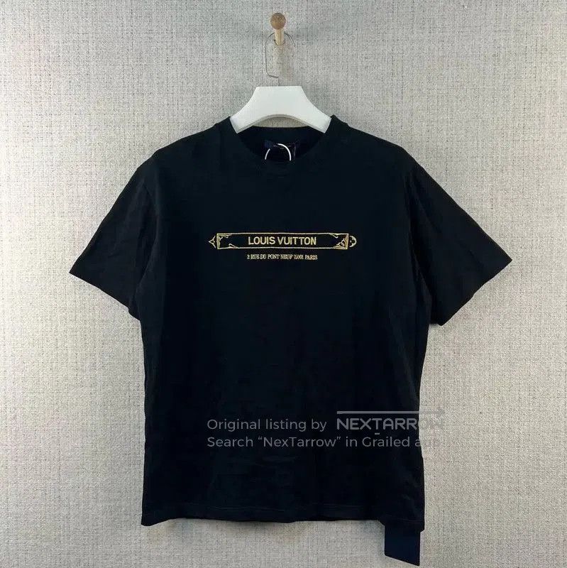 Louis Vuitton Louis Vuitton Black Cotton Logo T. Size US L / EU 52-54 / 3 - 1 Thumbnail