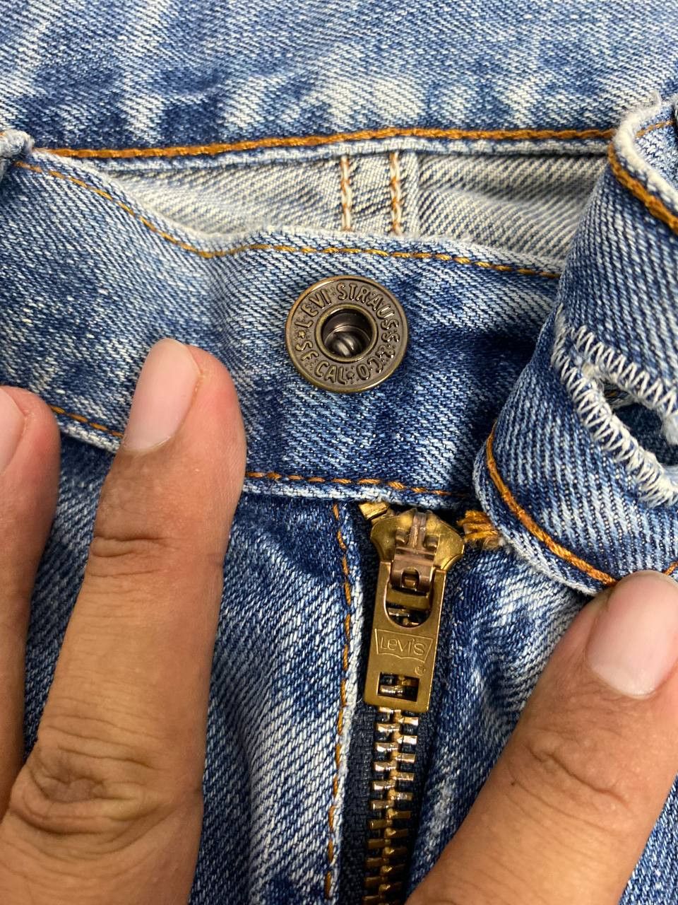 Levi's vintage levis 502 distressed denim Size US 34 / EU 50 - 14 Thumbnail
