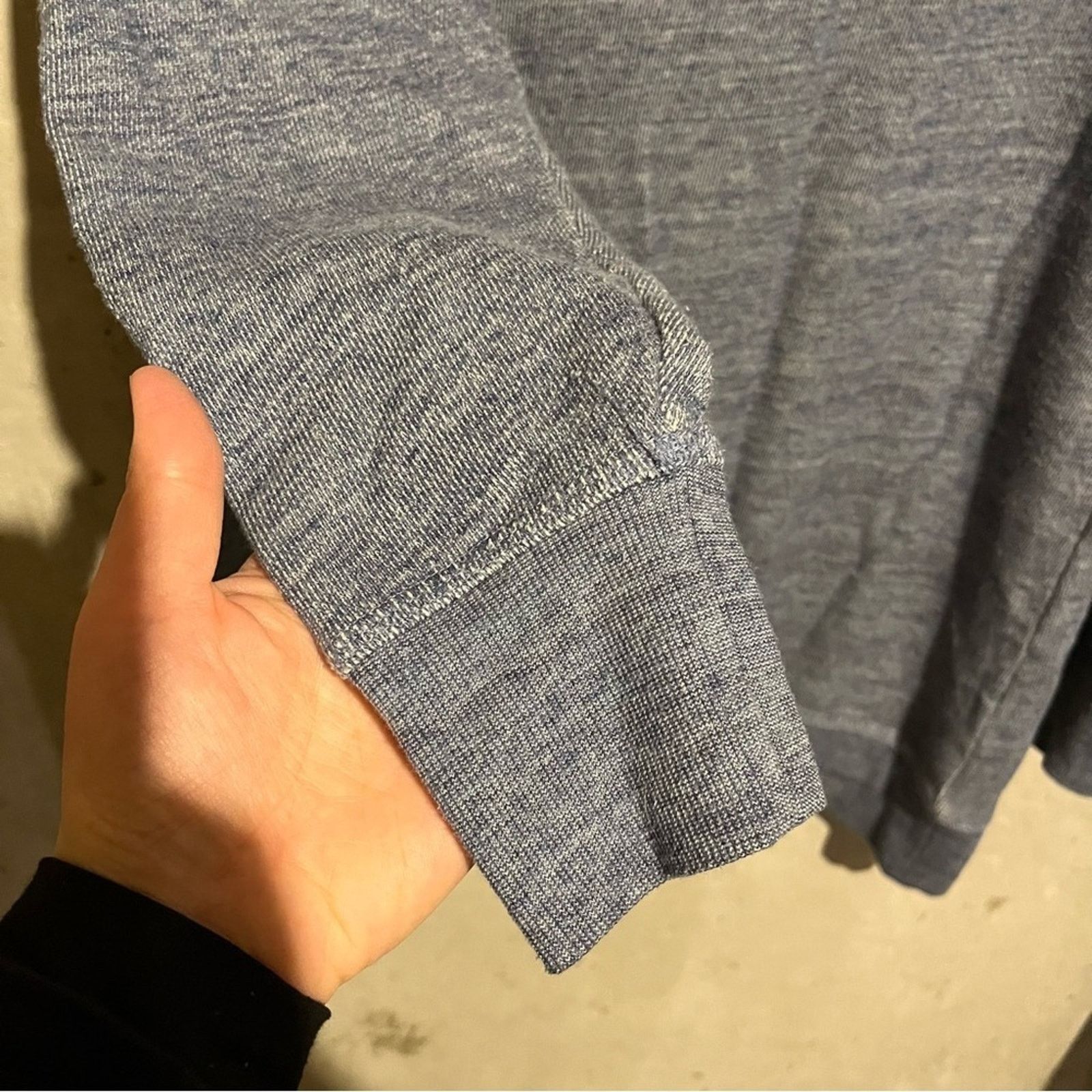 Other Caslon Size L Knit Blue Longline Raglan Tunic Sweatshirt Size L / US 10 / IT 46 - 3 Thumbnail