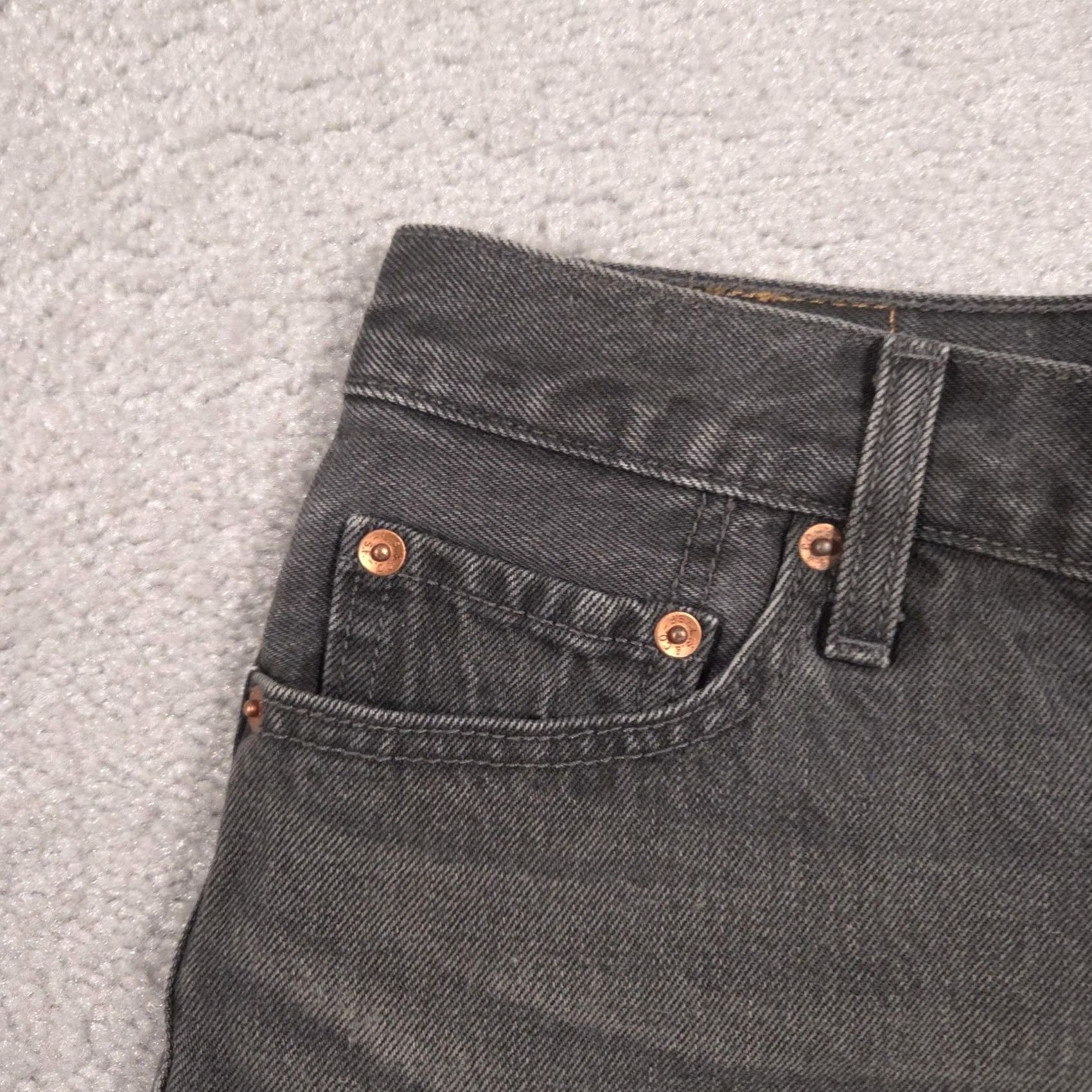 Levi's Levi's 501 Jean Shorts Womens W26 Gray High Rise Cutoff Raw Hem Denim Casual Size 26" / US 2 / IT 38 - 5 Thumbnail