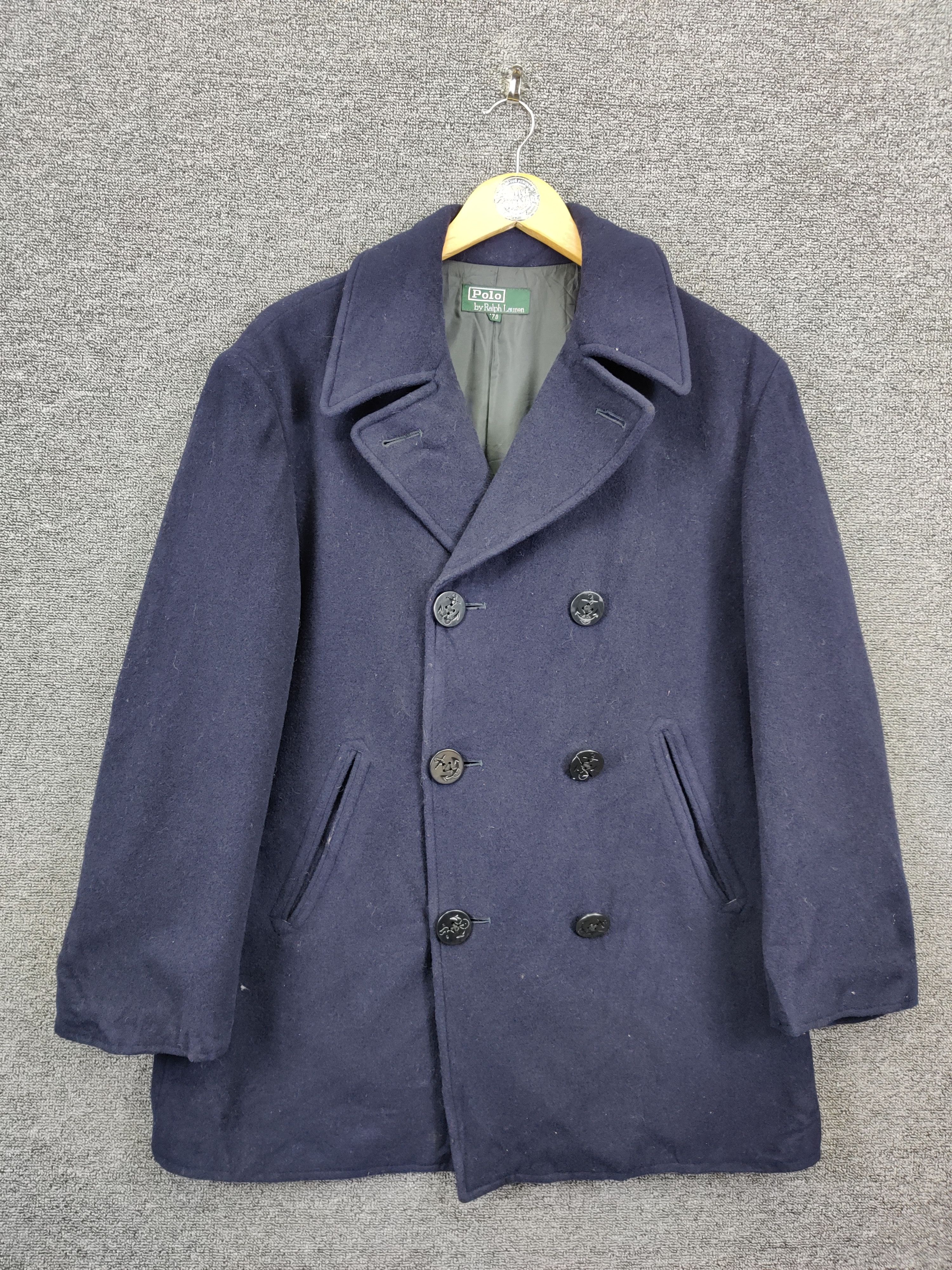 Polo Ralph Lauren Vintage Polo Ralph Lauren Double Breasted Wool Coat Size US M / EU 48-50 / 2 - 1 Thumbnail